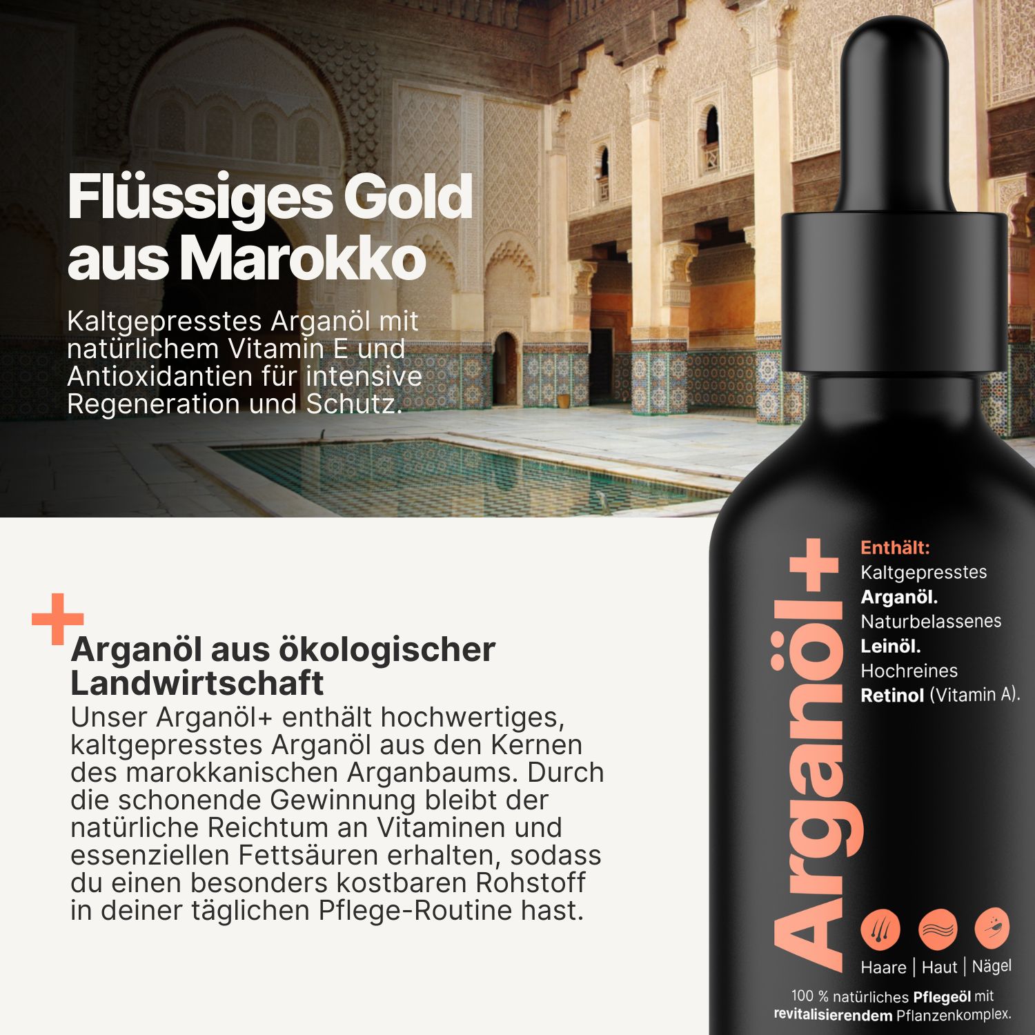 IMPERIO® Arganöl revitalisierendes Pflegeöl für Haut, Haare & Nägel