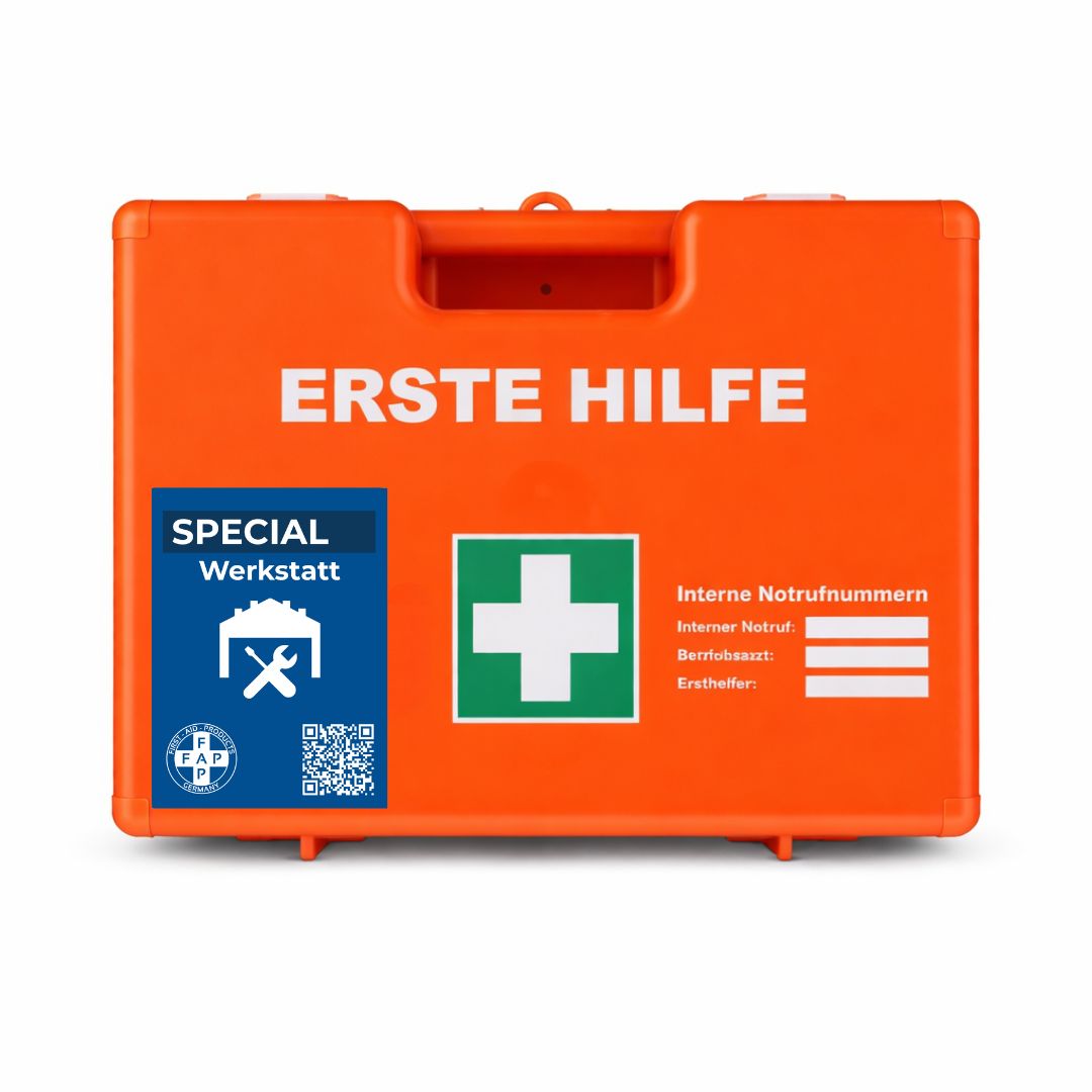 FAP First Aid Products Erste-Hilfe-Koffer Werkstatt DIN 13157 - orange 1 St