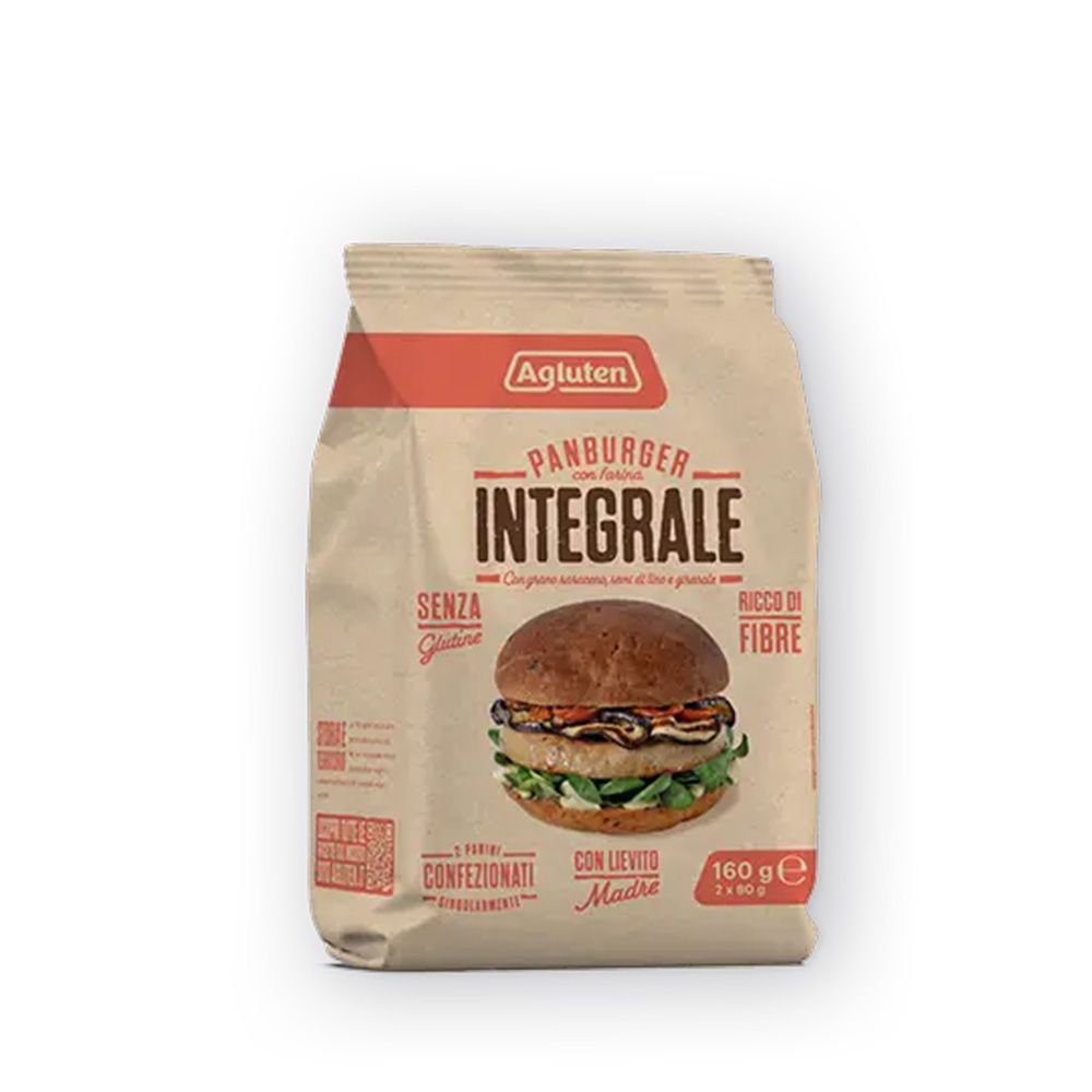 PanBurger con Farina Integrale Senza Glutine - Agluten