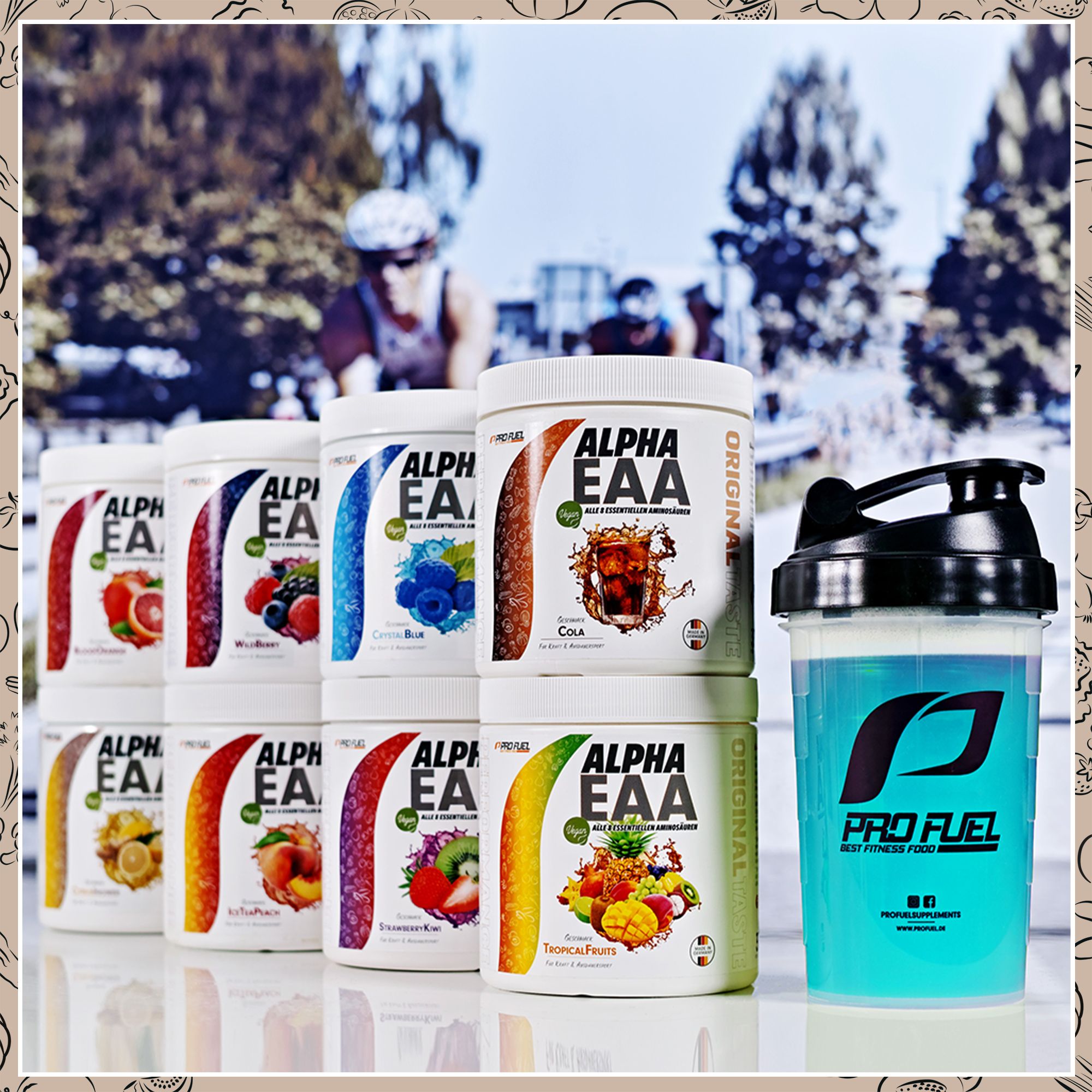 ProFuel - Alpha.EAA Pulver - Cola - optimal hochdosiert, Made in Germany, 100% vegan