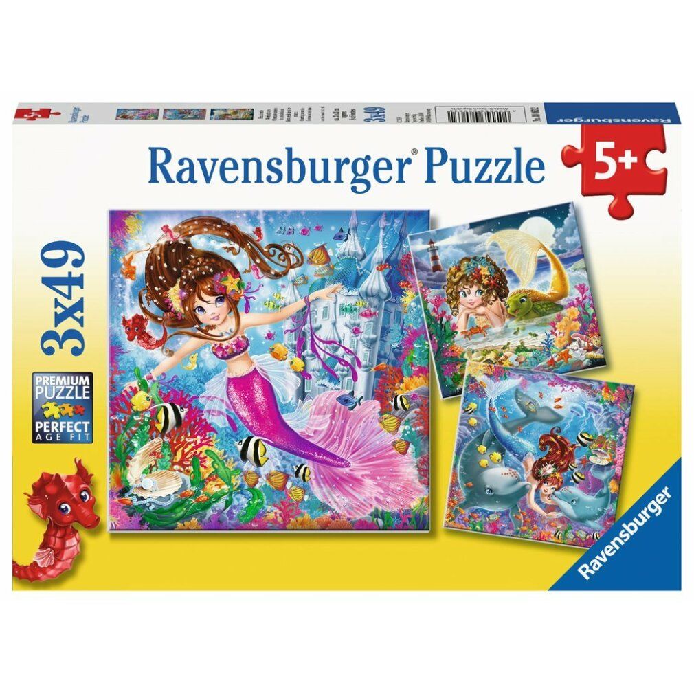 ravensburger Puzzle Magische Meerjungfrauen 3x49 Teile