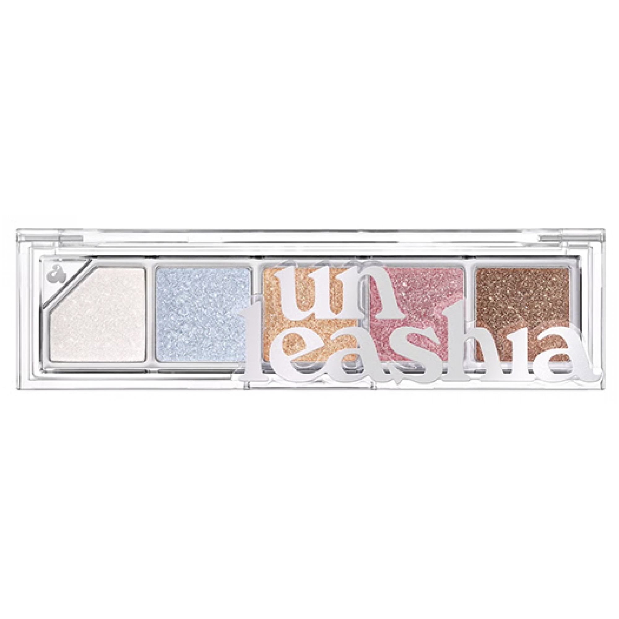 Unleashia Mood Shower Palette Gesichts-Highlighter 5 Farbtöne (Farbton : Nr. 101 Ballerino) 1,5x3,4x12,5 cm
