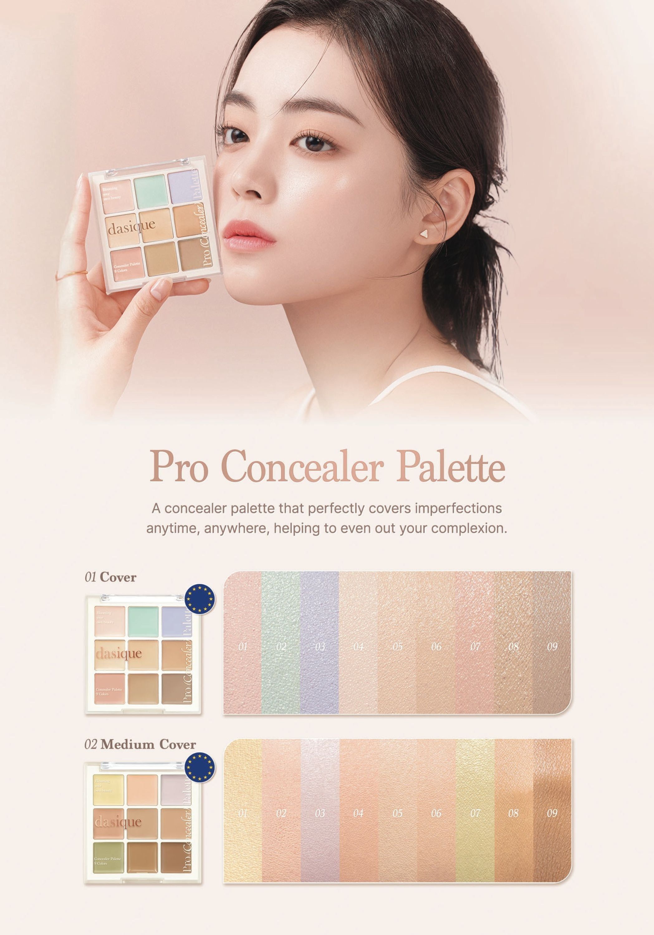 Dasique Pro Concealer Palette #02 Medium Cover