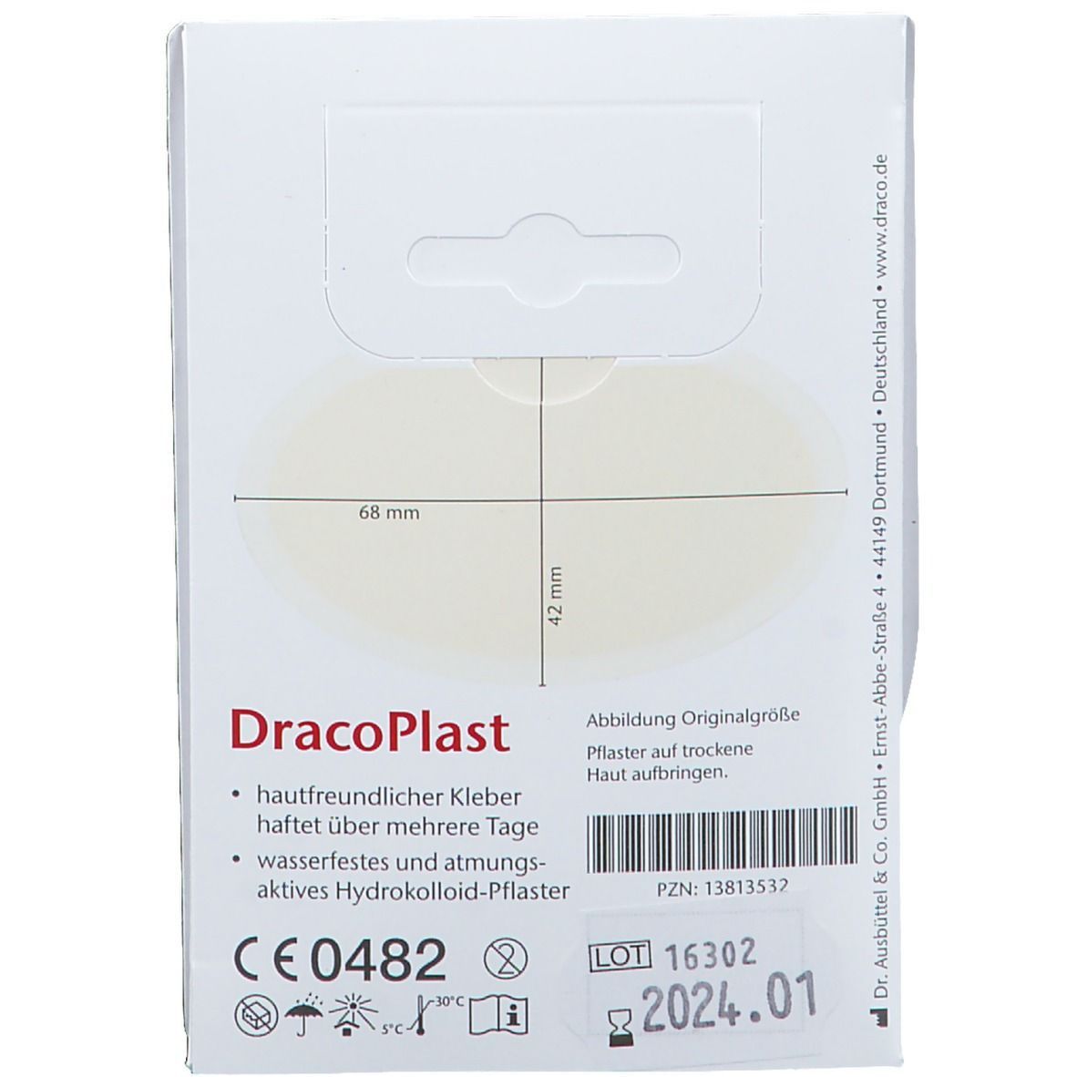 DracoPlast Blasenpflaster 4,2 cm x 6,8 cm