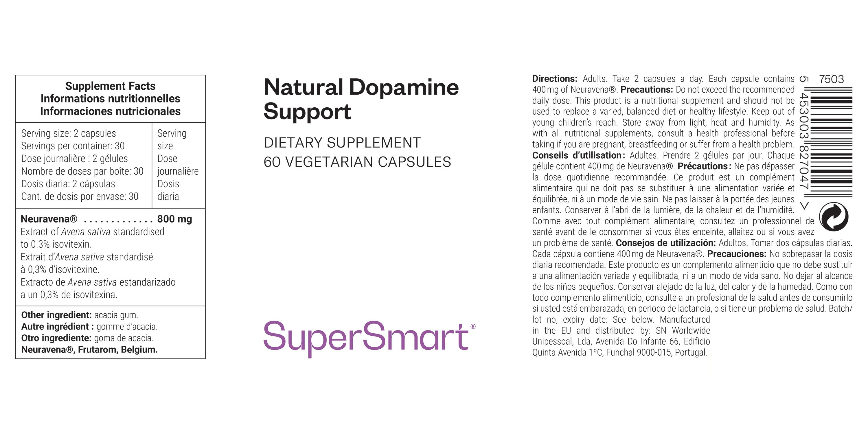 SuperSmart - Natural Dopamine Support 60 St