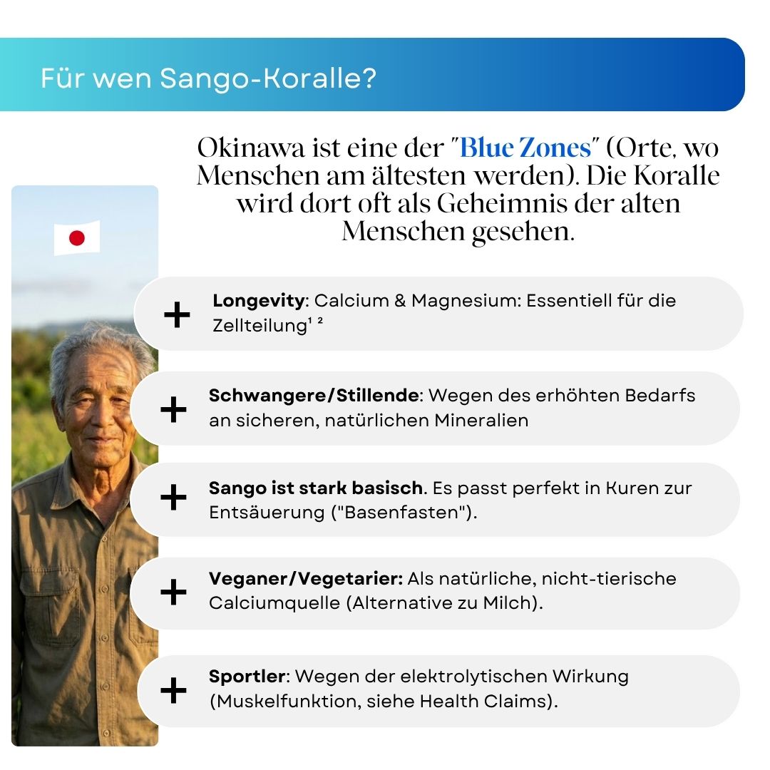 Sango Meereskoralle Kapseln (Sango Koralle Calcium + Magnesium) von roots NATURALS®