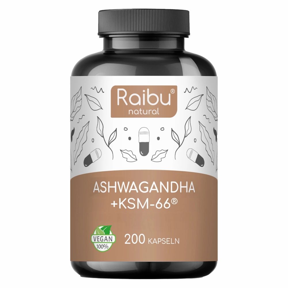 RAIBU Ashwagandha KSM-66 Komplex