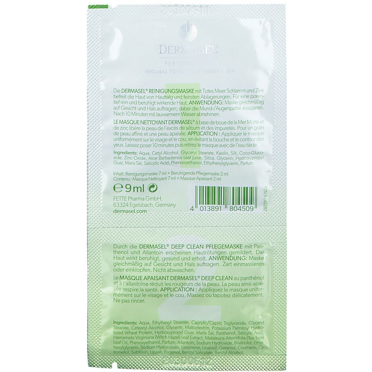 DermaSel® Performance Deep Clean Pflegemaske