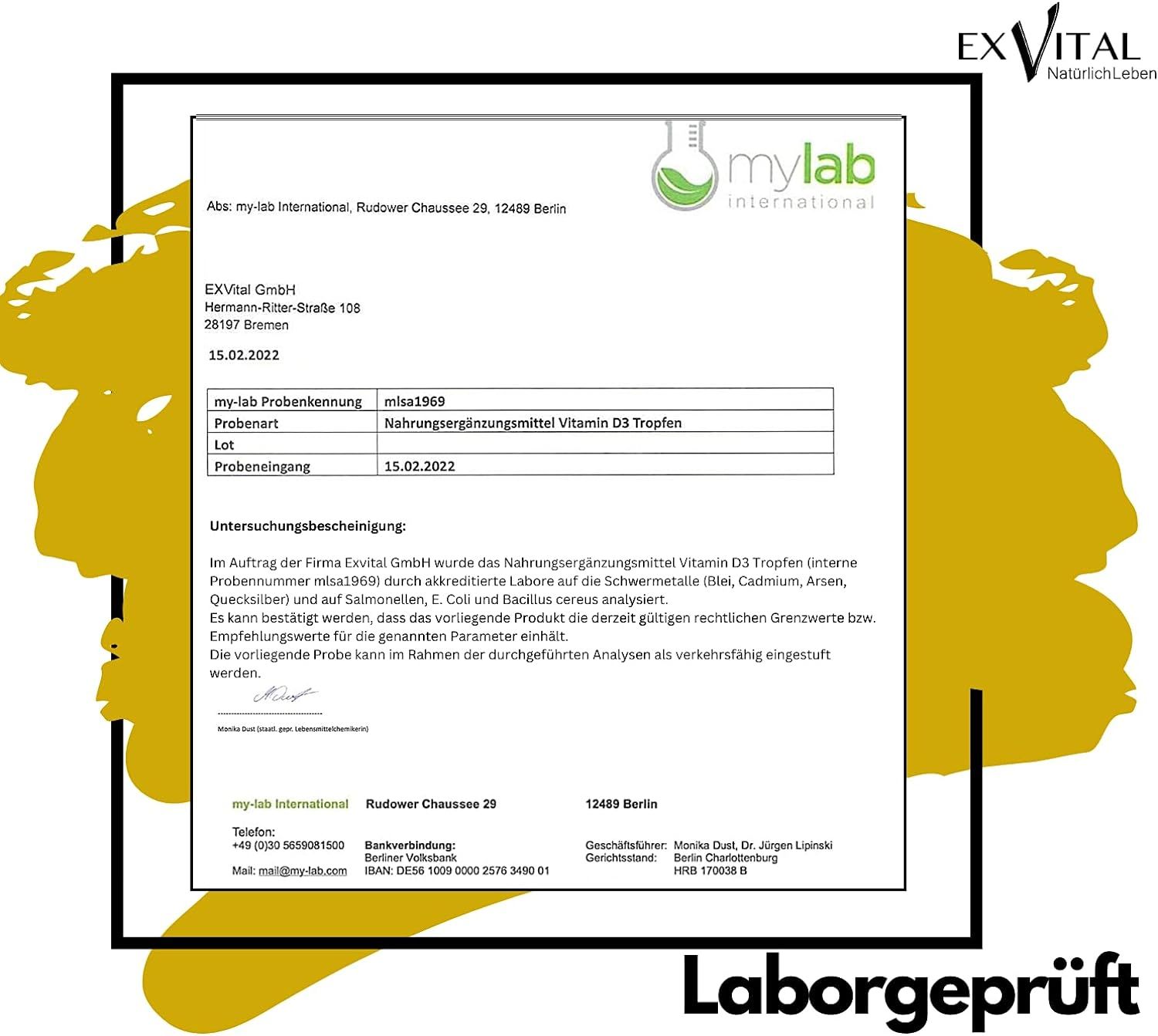 EXVital® Vitamin D3 Tropfen hochdosiert