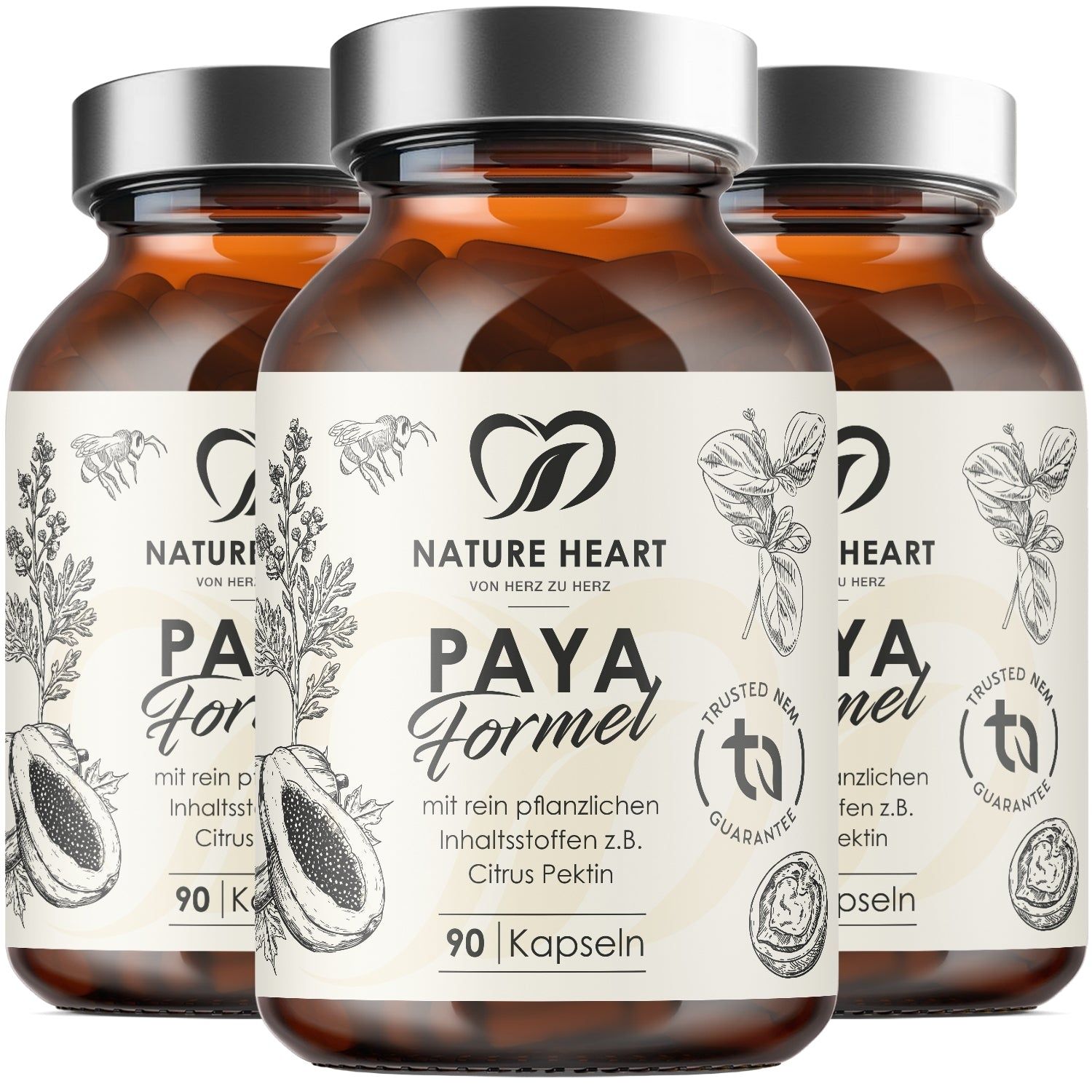 Nature Heart Paya Formel | limitiert 3x90 St Kapseln