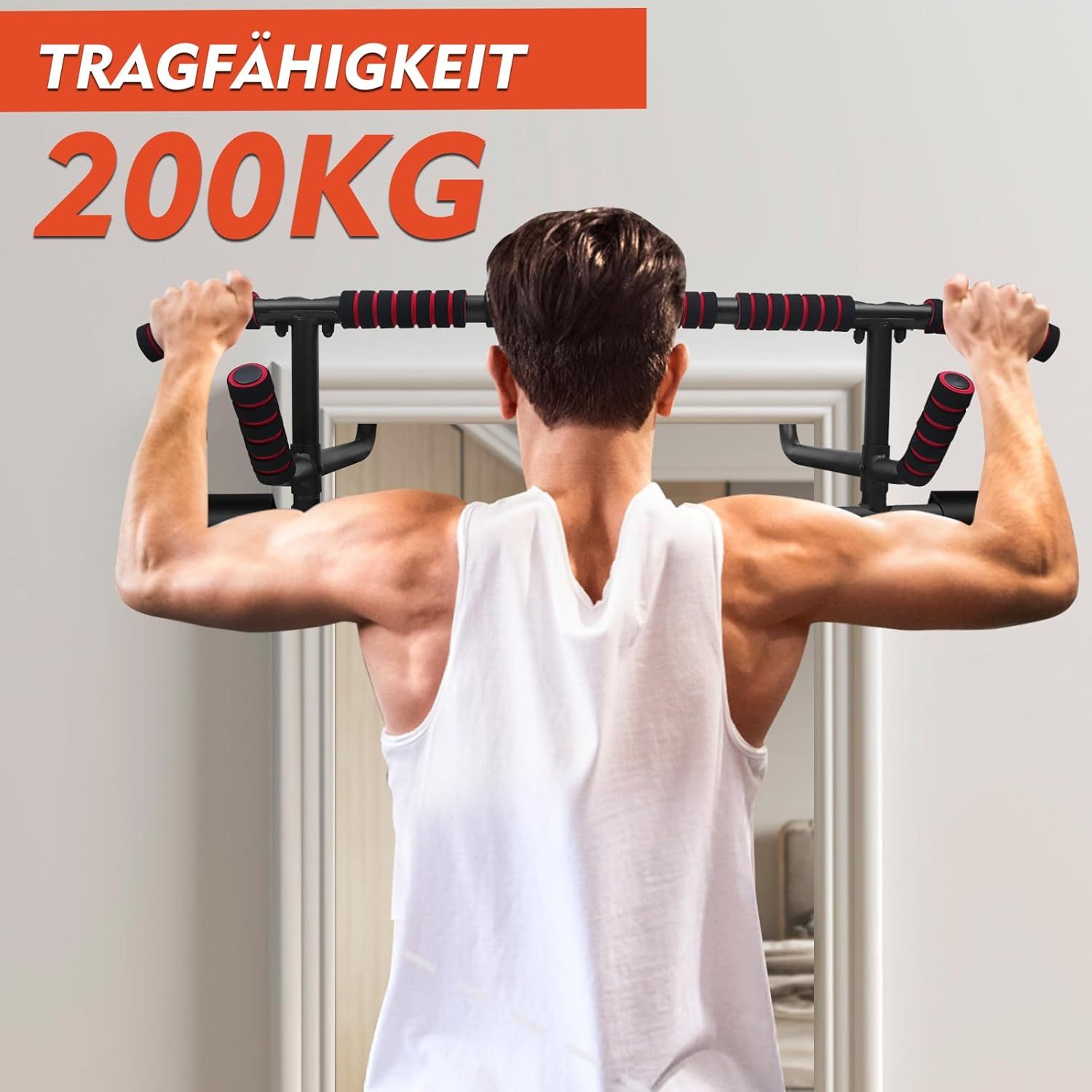 DH FitLife Türrahmen Klimmzugstange ohne Schrauben
