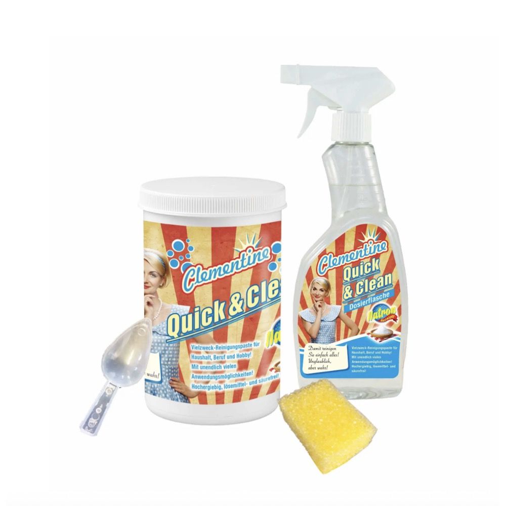 Clementine Quick & Clean Haushaltsreiniger Allesreiniger Allzweckreiniger Natron 750 g