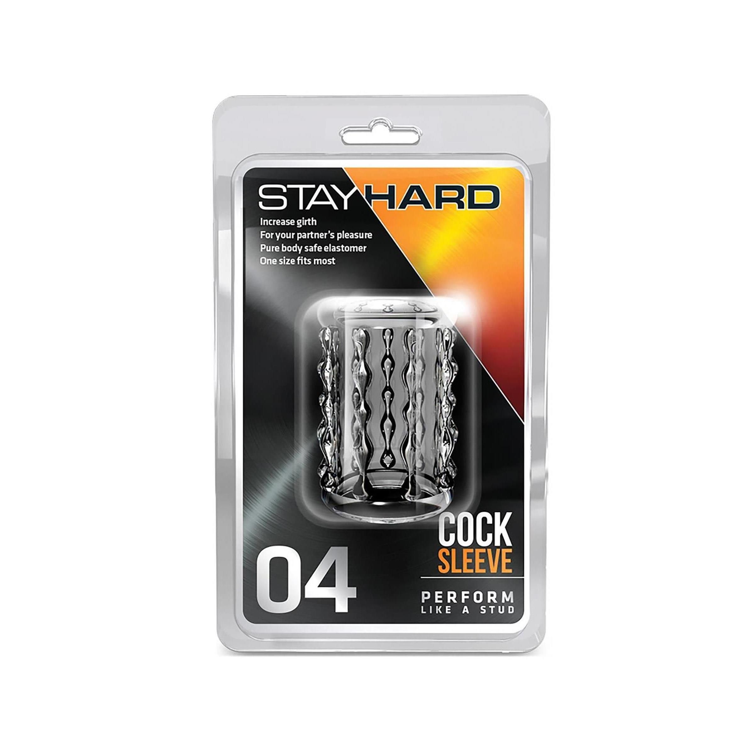 Blush - STAY HARD COCK SLEEVE 04 CLEAR