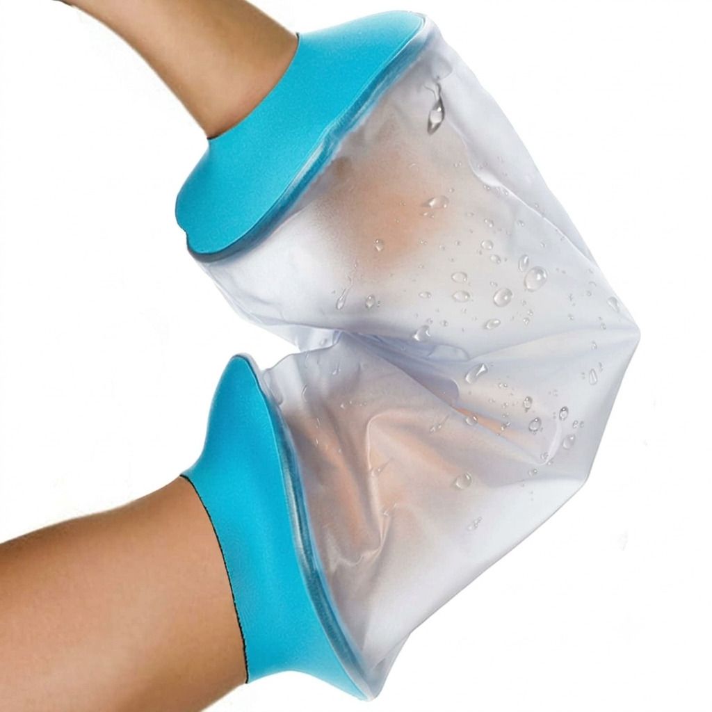 COOL-i Wasserdichte Ellenbogen-Duschhülle, wiederverwendbarer TPU Duschschutz 1 Pc Schutzhüllen