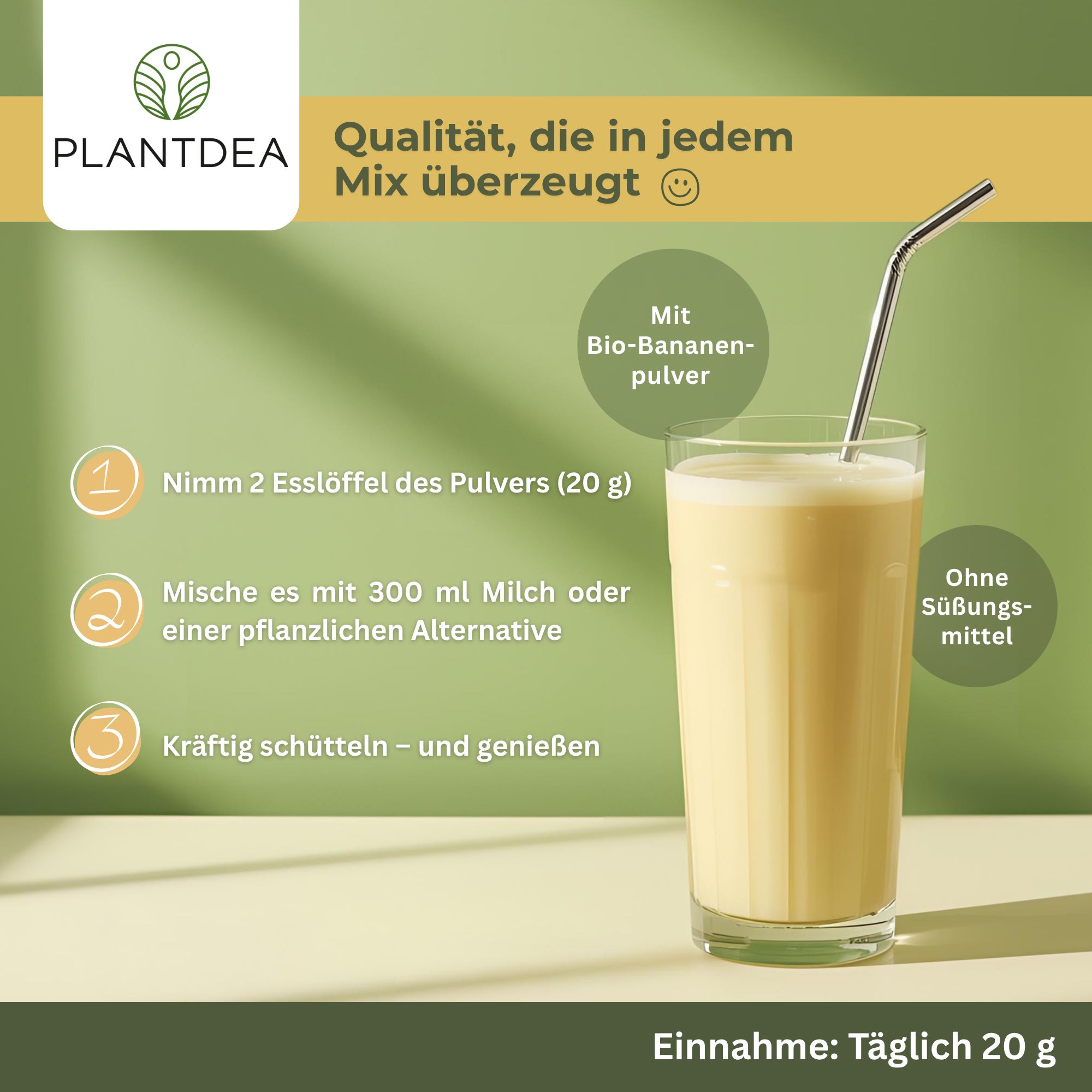 PlantDEA Protein Mix vegan Banane