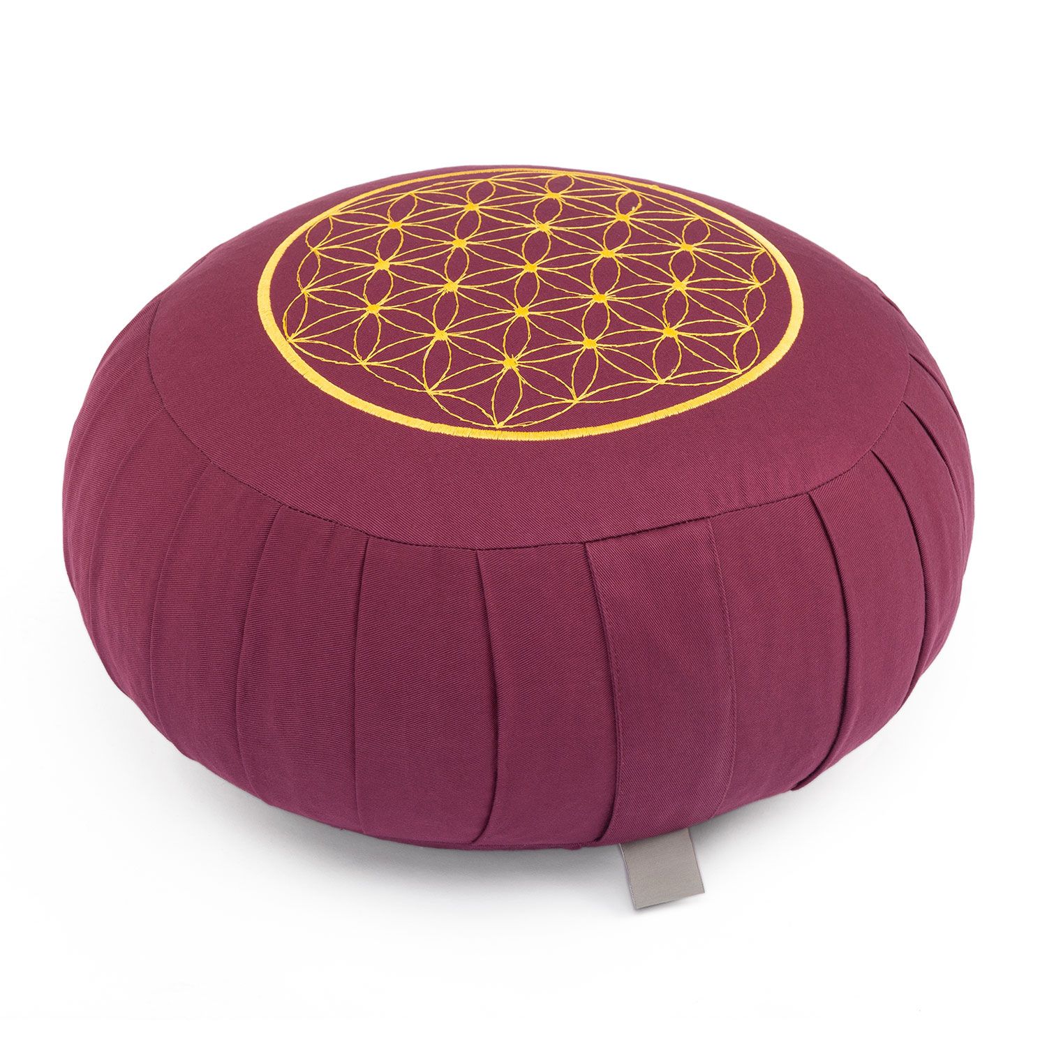 bodhi Meditationskissen ZAFU ECO Stick Blume des Lebens, Füllung Dinkelhülsen
