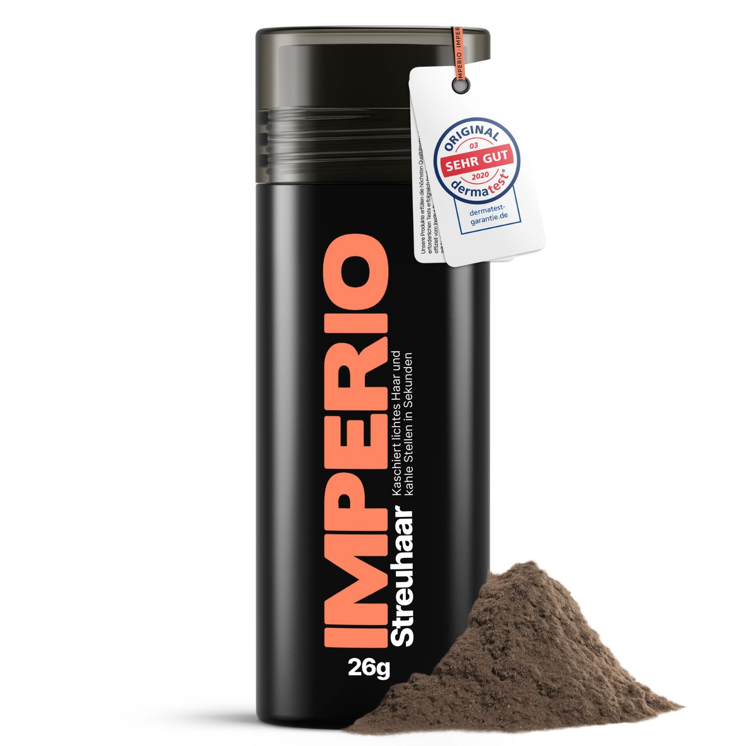 IMPERIO® Streuhaar zur Haarverdichtung - 100% Baumwolle, dermatologisch getestet