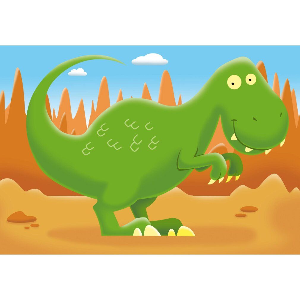 Dinosaurier-Puzzle 2+3+4+