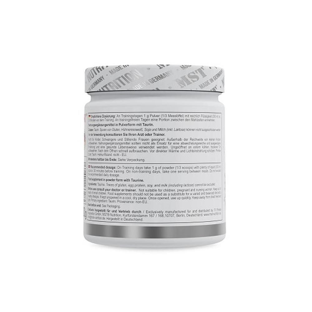 Weiße Dose mit Text. Enthält Informationen zu Anwendung und Inhaltsstoffen. Text in Deutsch und Englisch.