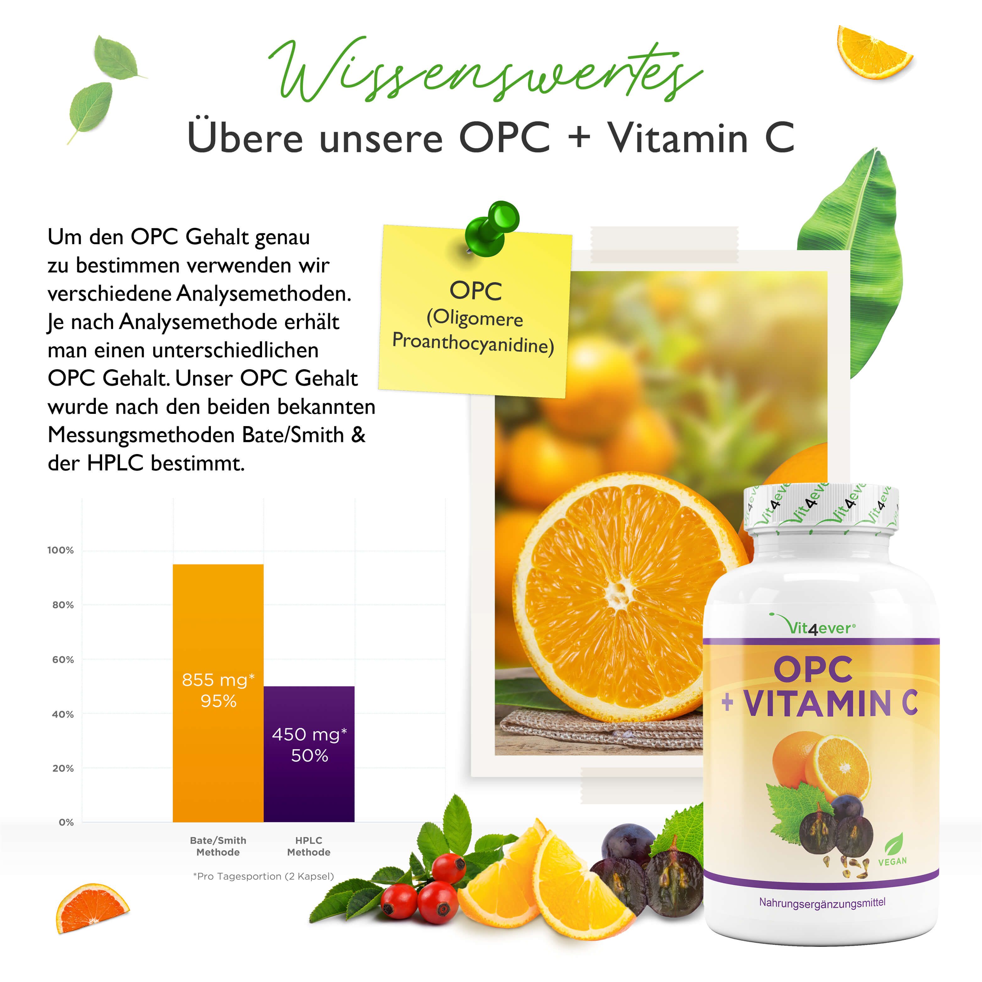 vit4ever OPC mit Vitamin C 240 St Kapseln