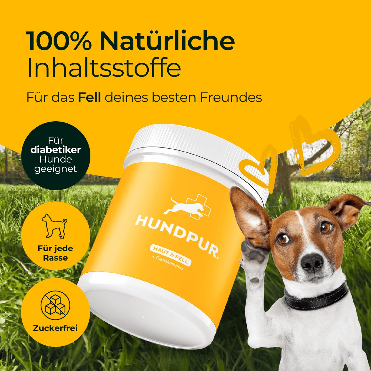 Hundpur® Haut UND Fell 300 g Pellets