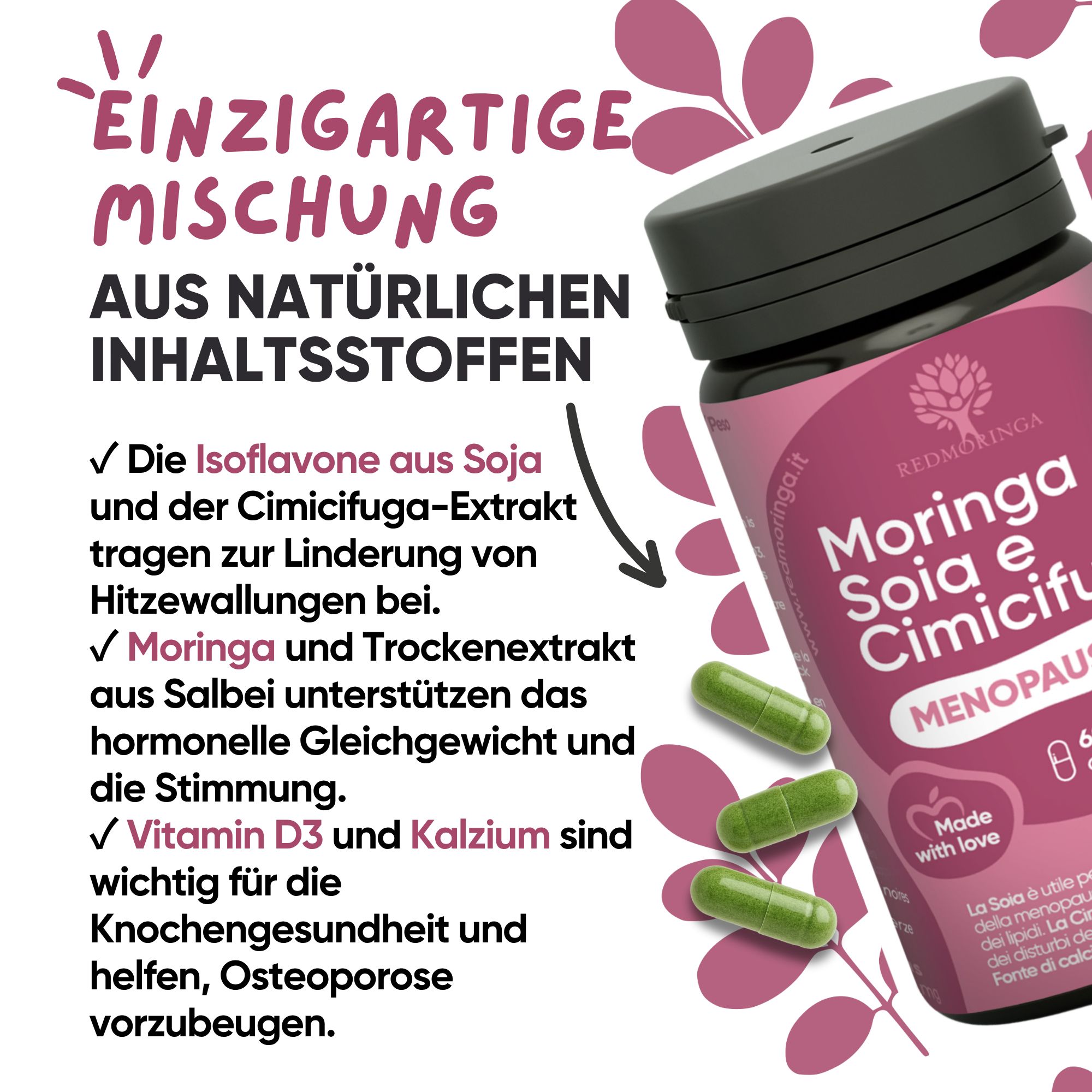 RedMoringa CIMICIFUGA und BIO MORINGA  2-Produkt-Set