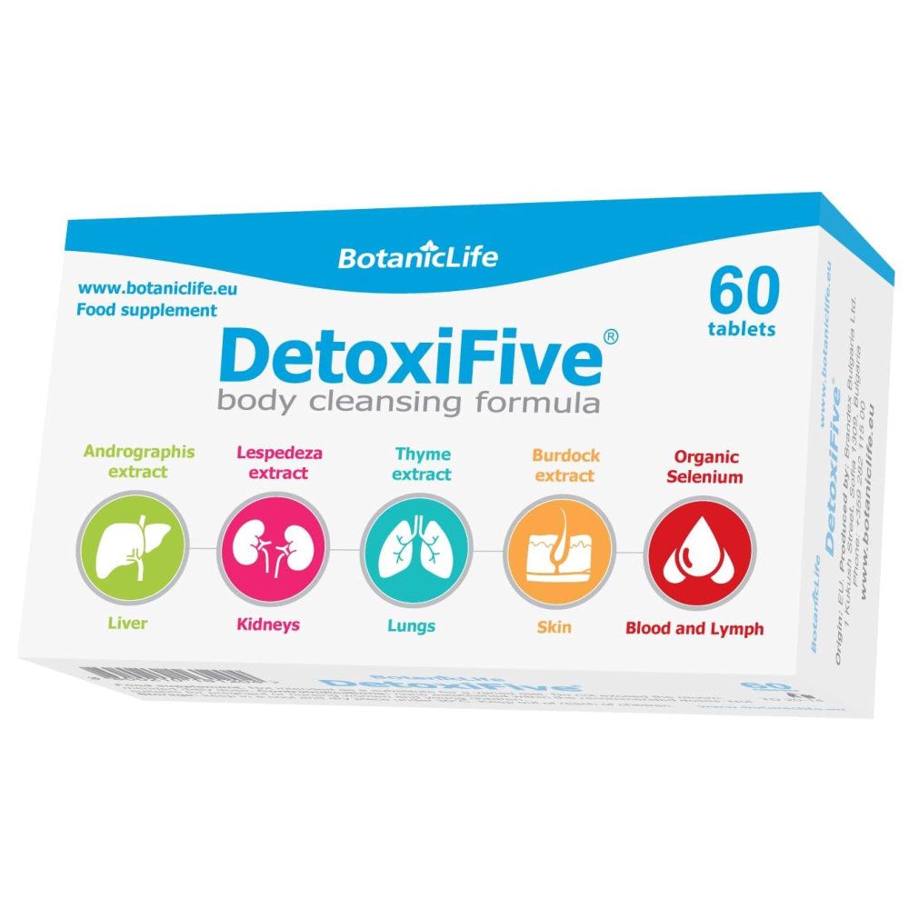 BotanicLife DetoxiFive – depurazione dell’organismo e supporto alla depurazione del fegato