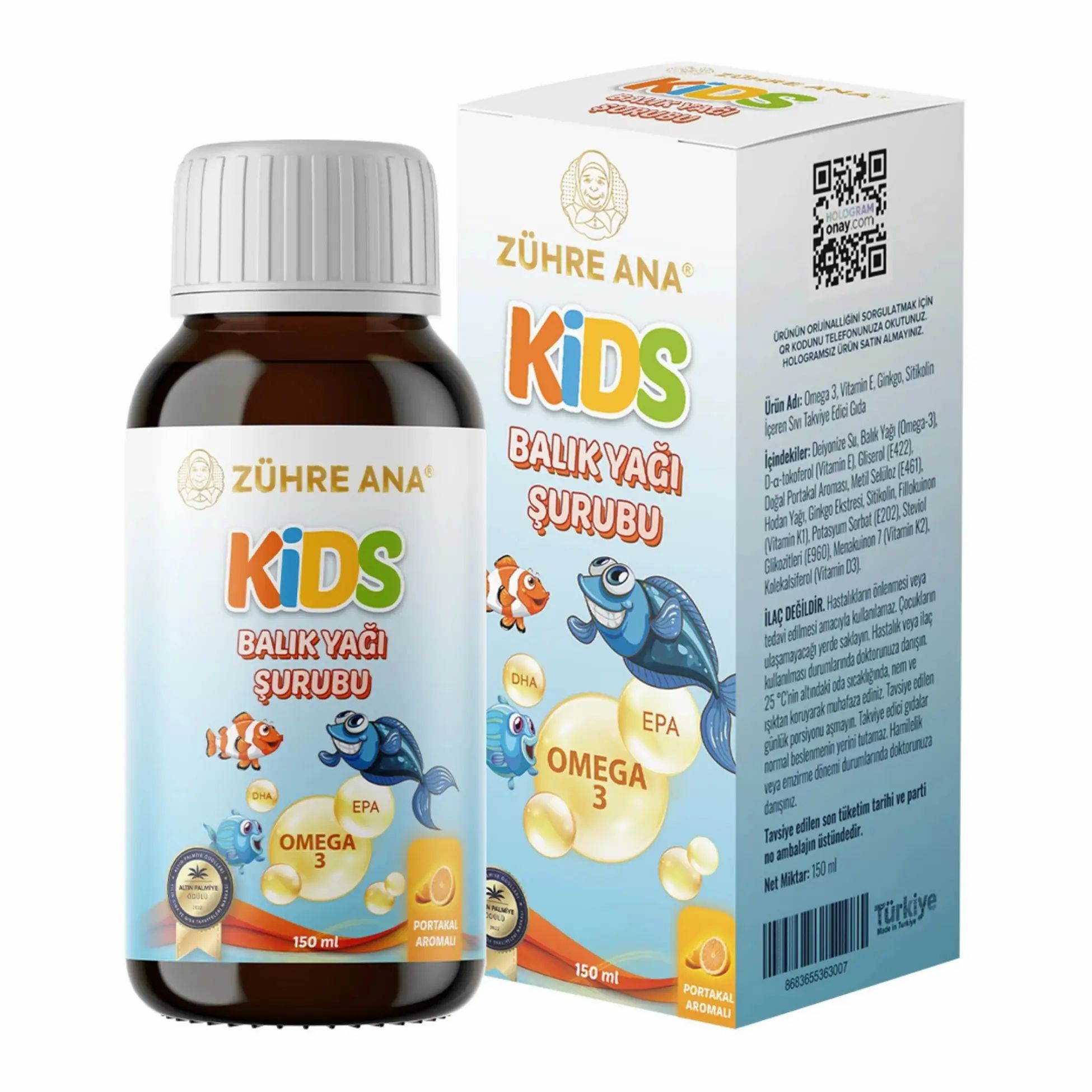 Zühre Ana Kids Fischöl Sirup