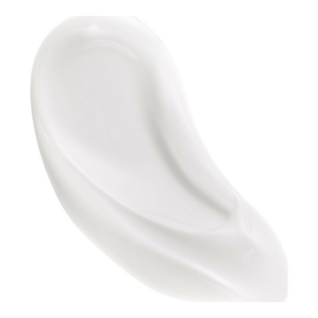 Weißer Creme-Klecks auf weißem Hintergrund. Glatte Textur.