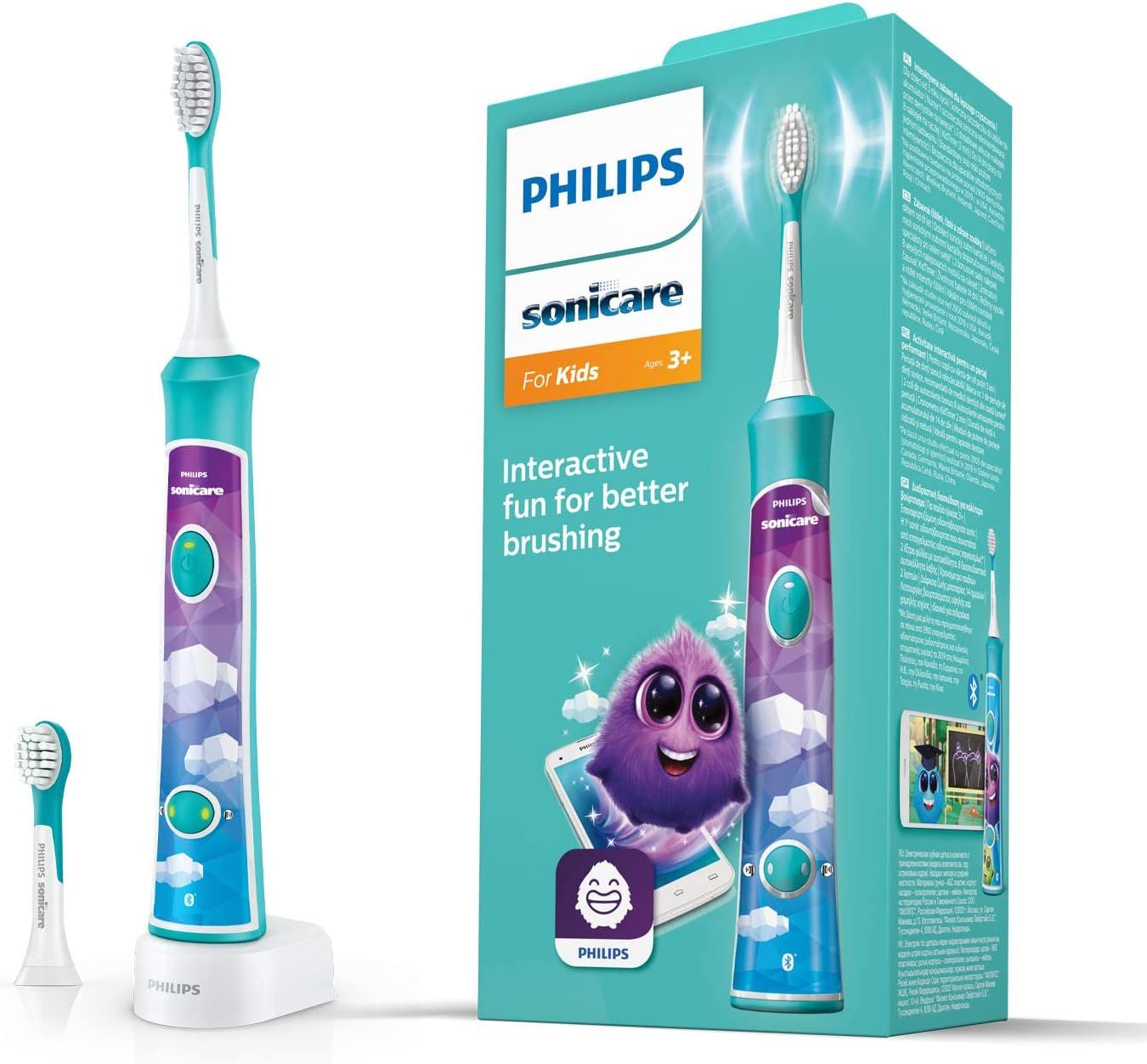 Philips HX 6322/04 Elektrische Zahnbürste Kinderzahnbürste Schallzahnbürste