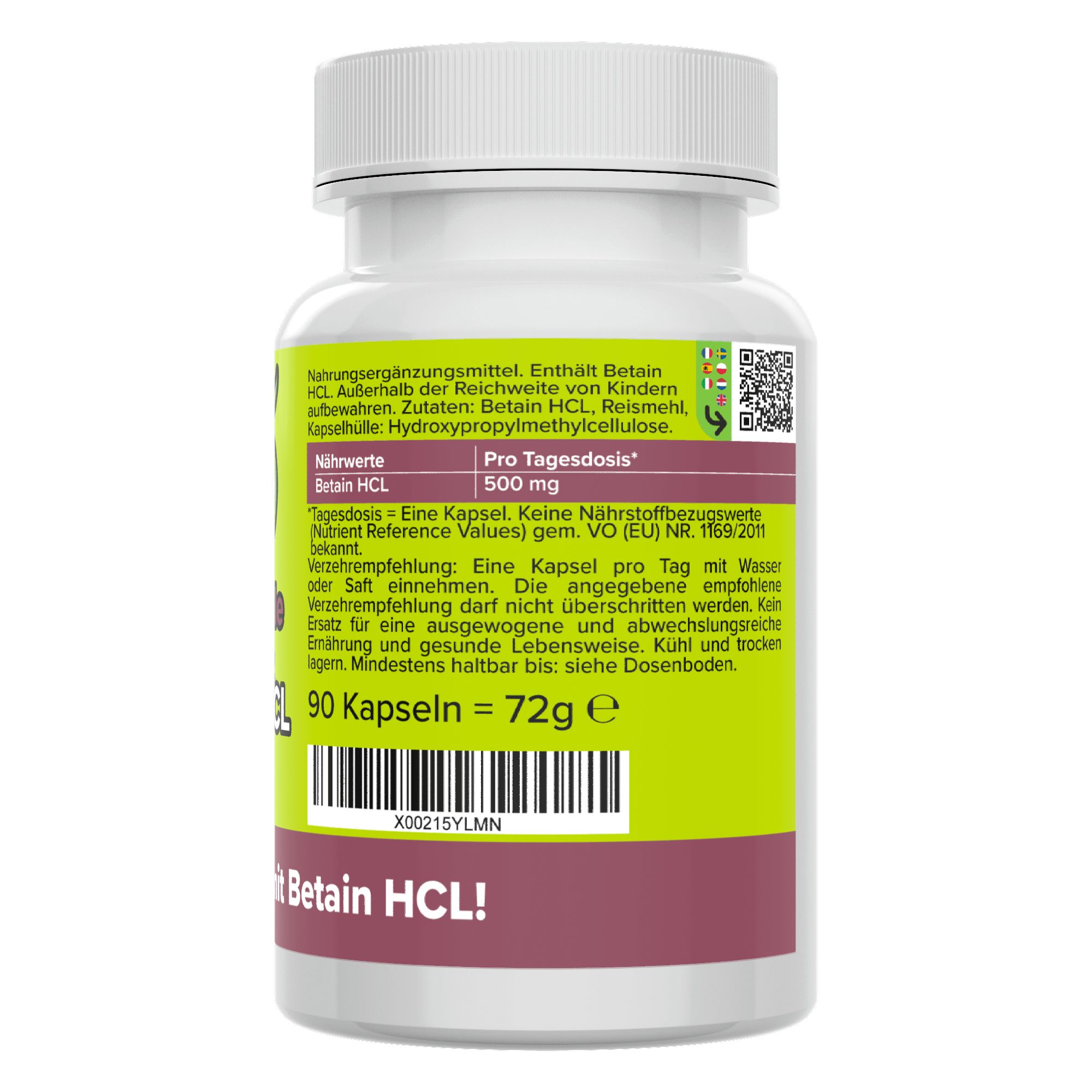 Betain HCL Kapseln - Vitamineule® 90 St