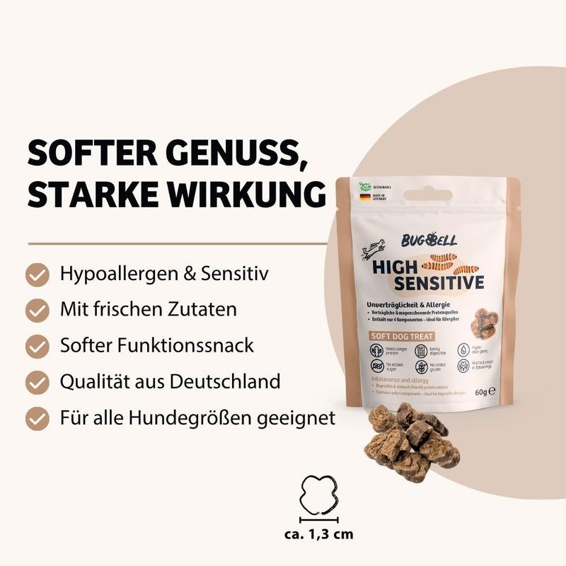 BugBell Weiche Hundeleckeri HighSensitive - Unverträglichkeit & Allergie