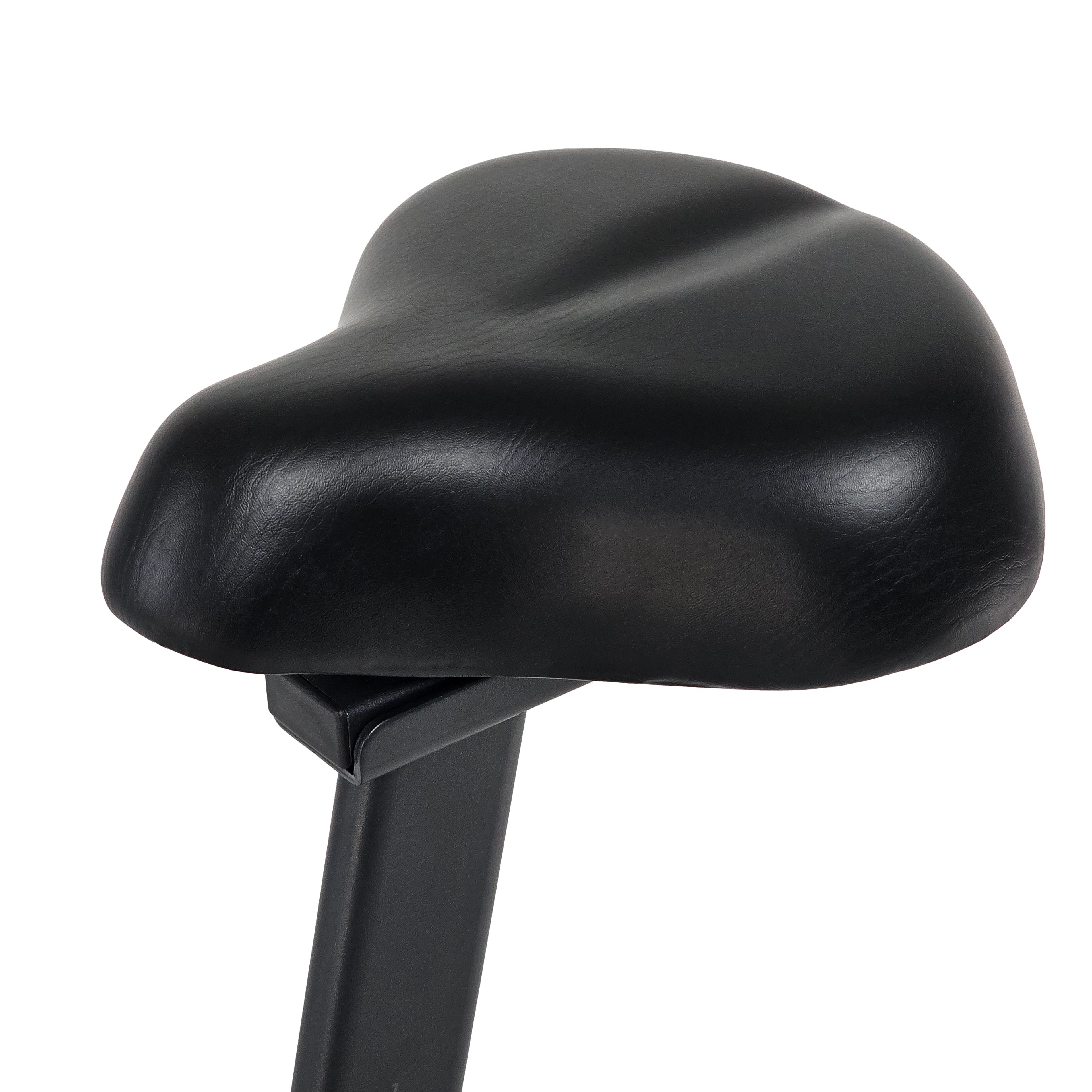 Heimtrainer Activ. Schwarzer, gepolsterter Sattel. Ergonomische Form.