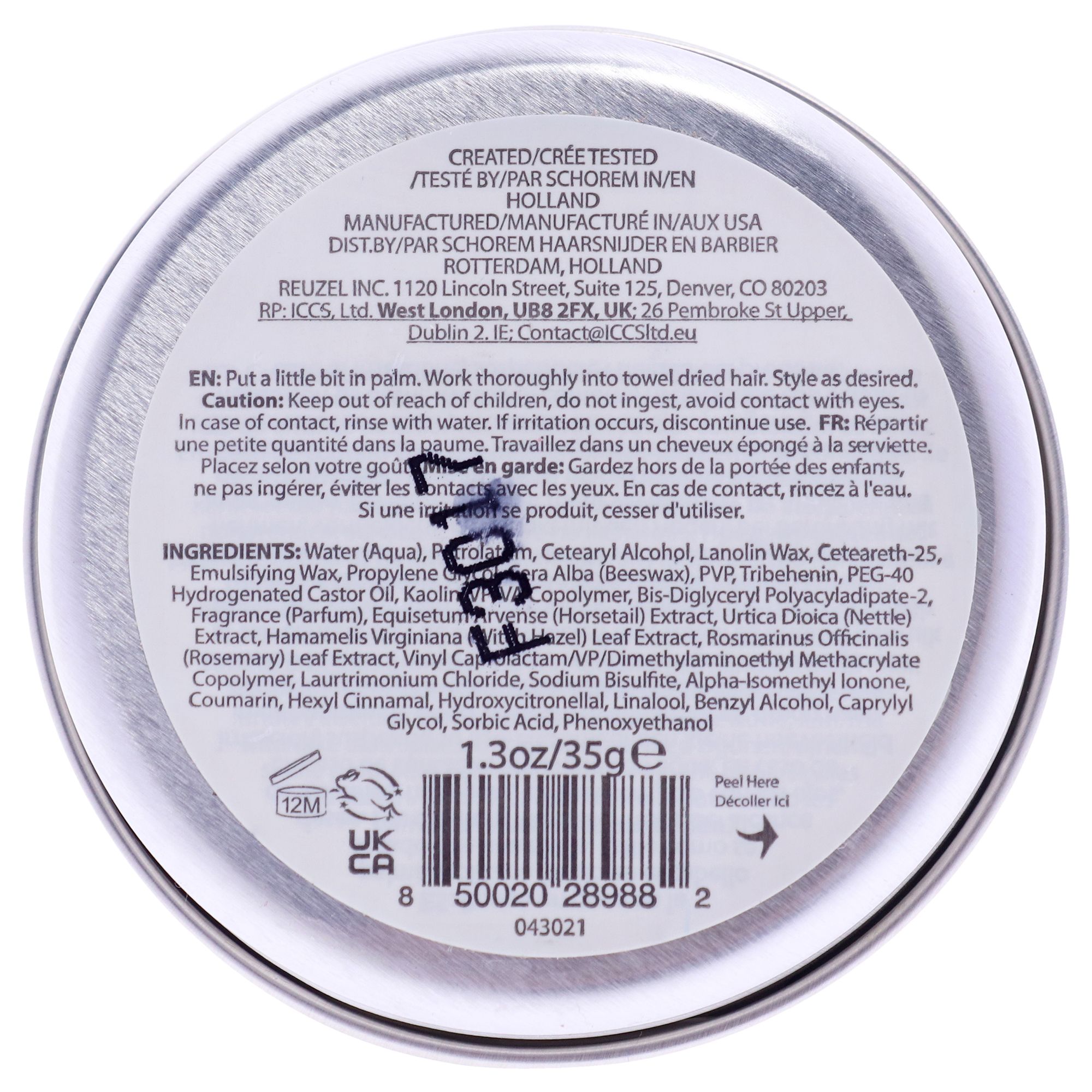 Concrete Hold Matte Pomade by Reuzel