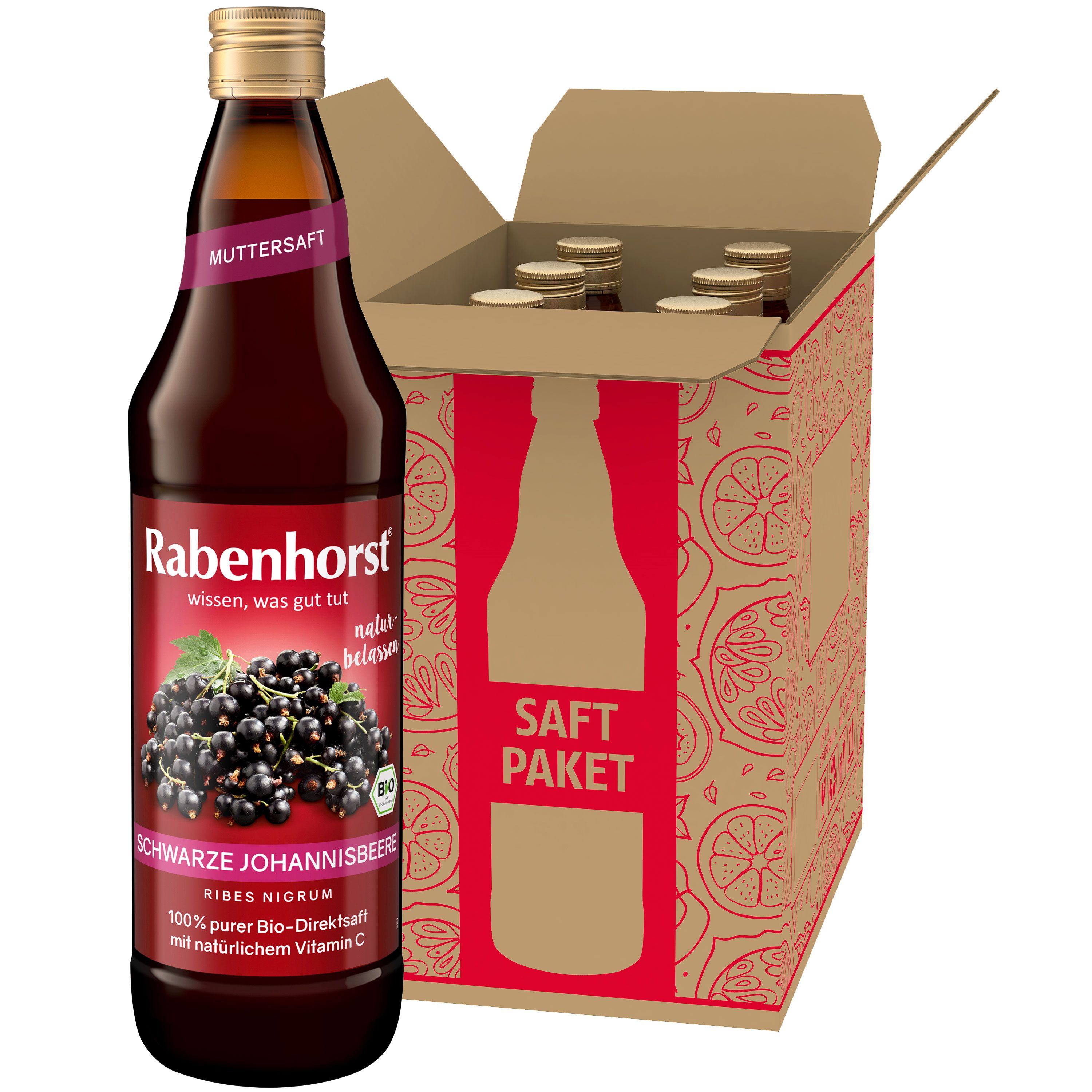 Rabenhorst Schwarze Johannisbeere  Muttersaft  BIO