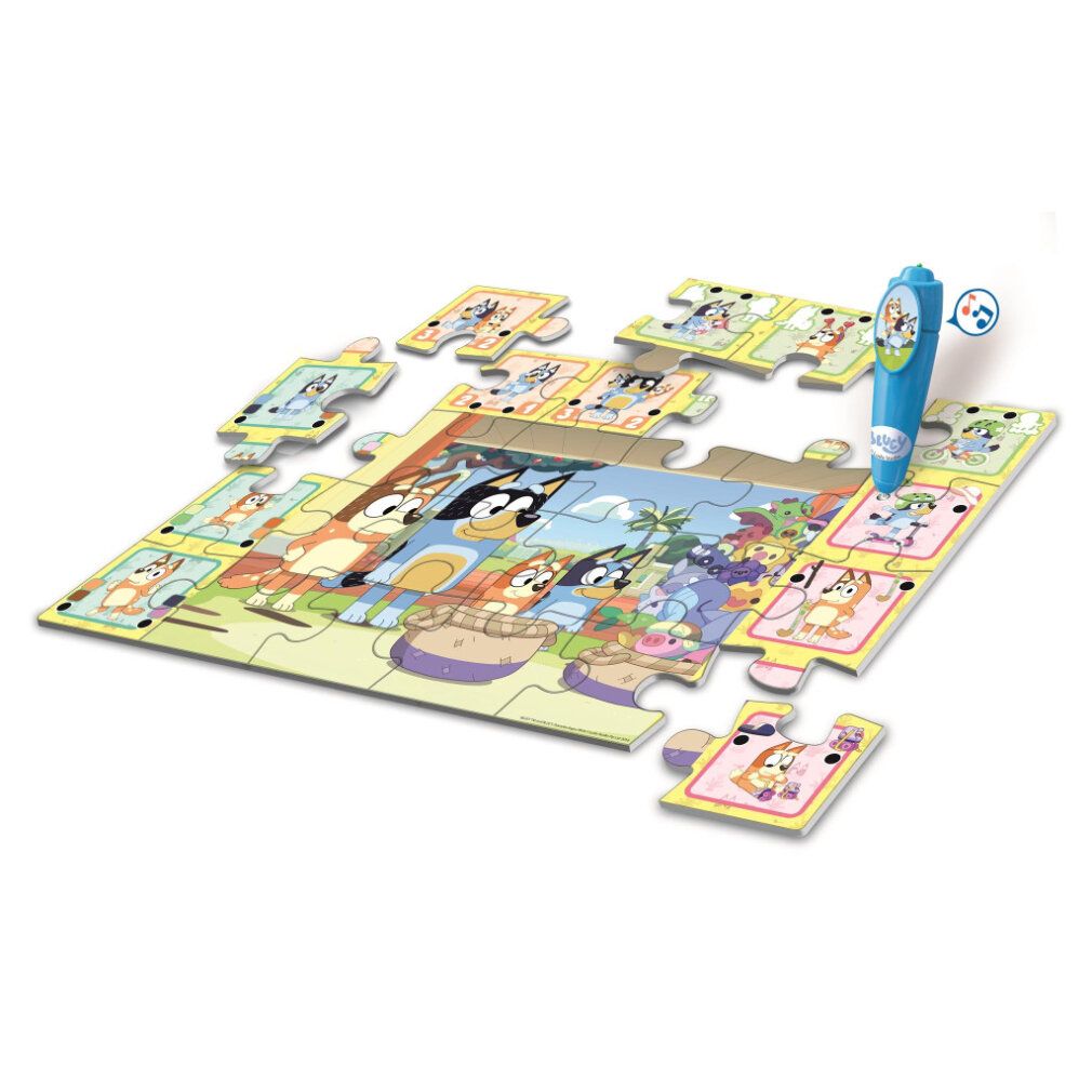 clementoni Bodenpuzzle mit interaktivem Stift Bluey 24 dlks