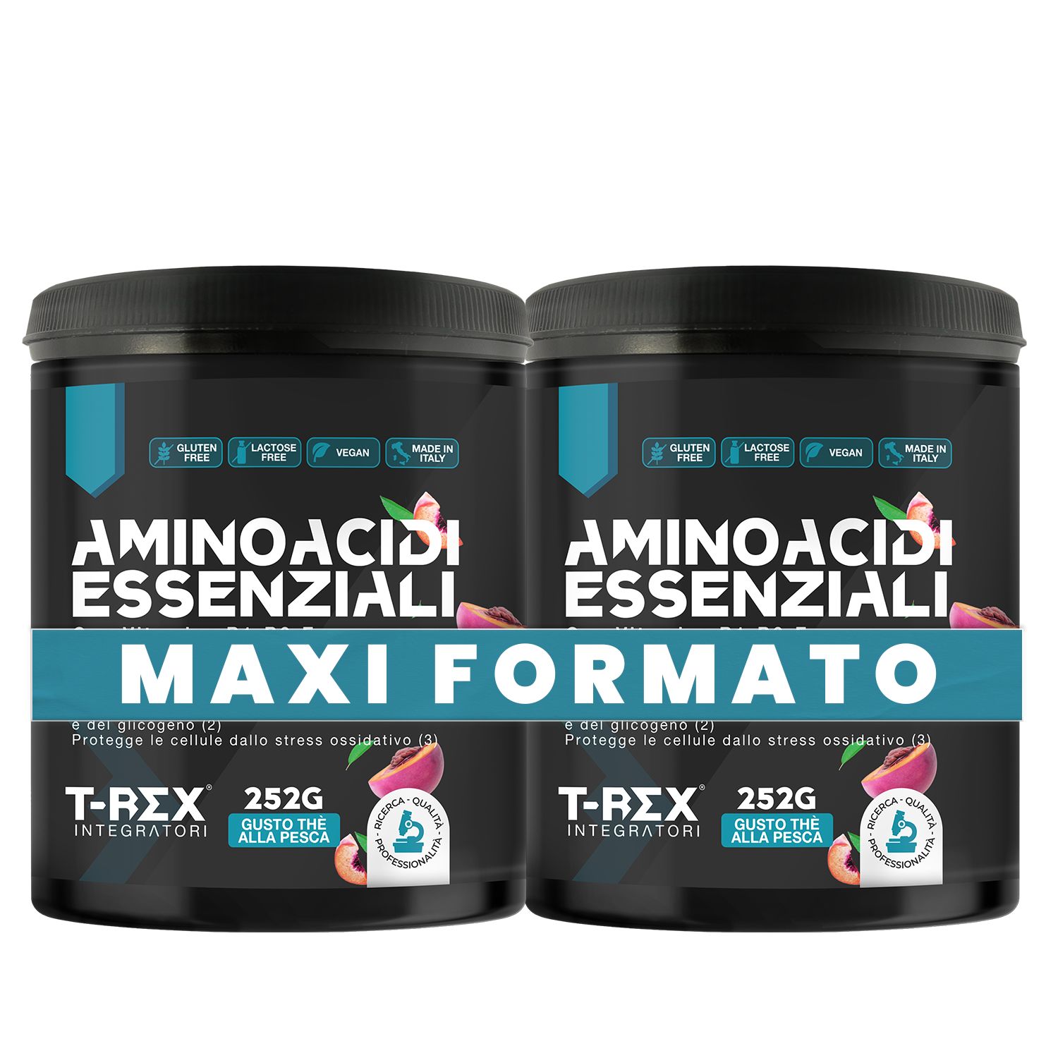 T-Rex Integratori Eaa Aminoacidi Essenziali The Pesca Polvere Integratore Supporto Muscolare
