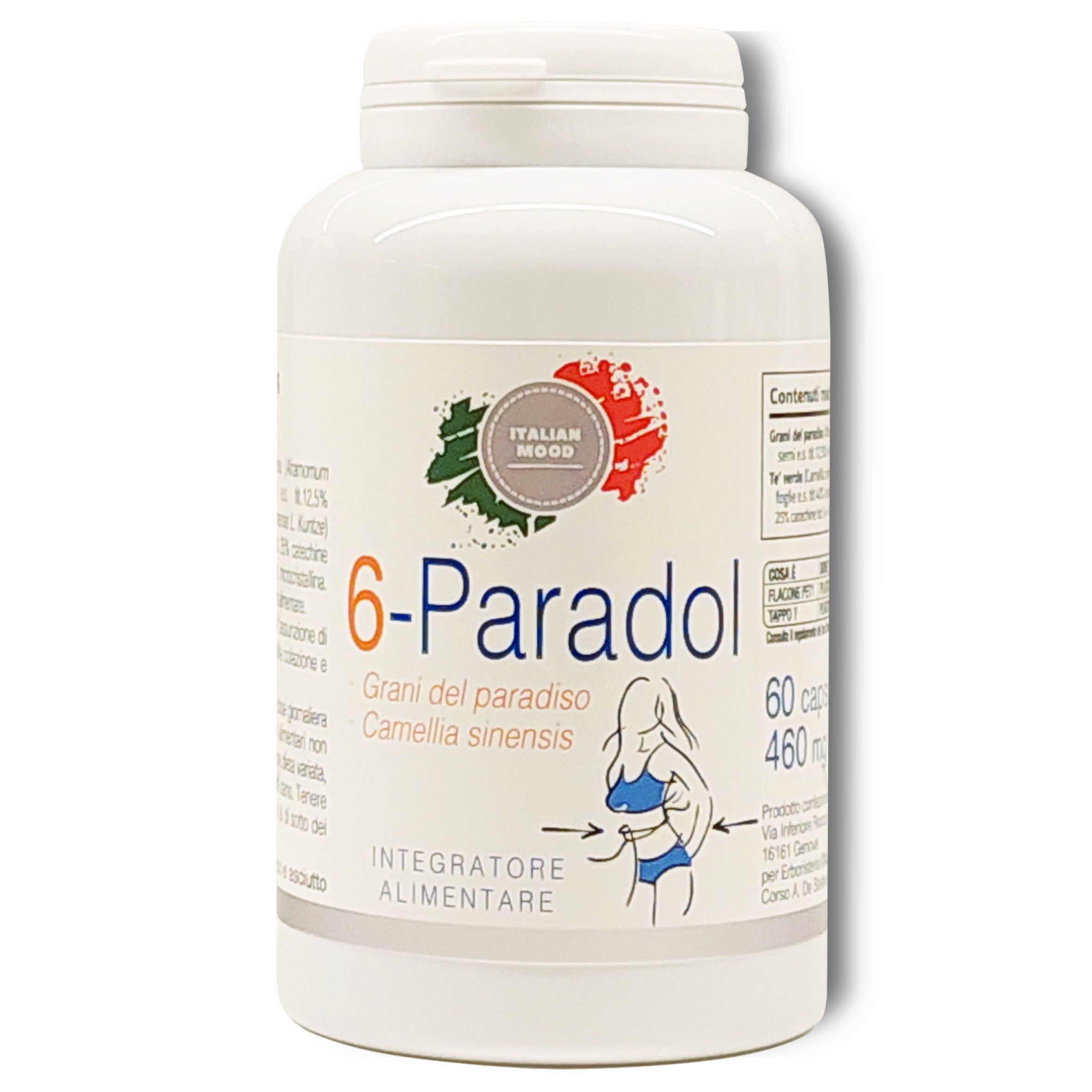Italian Mood - 6-Paradol, Controllo del peso corporeo con Aframomum Melegueta e Tè Verde