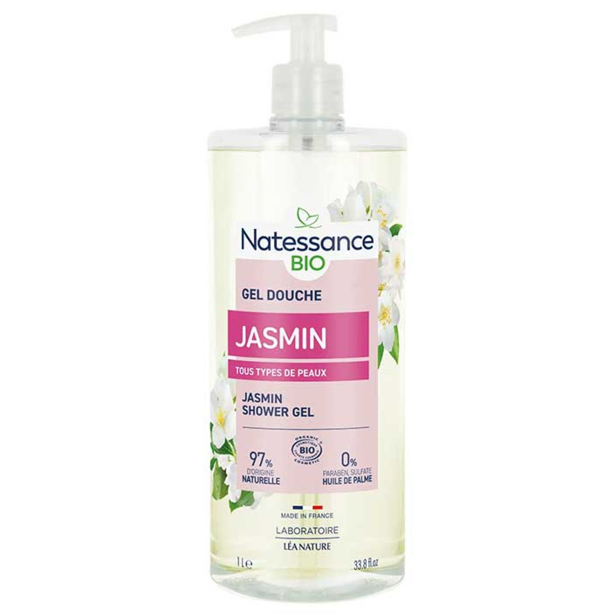 Natessance Bio-Duschgel Jasmin 24,5x8,5x8,5 cm