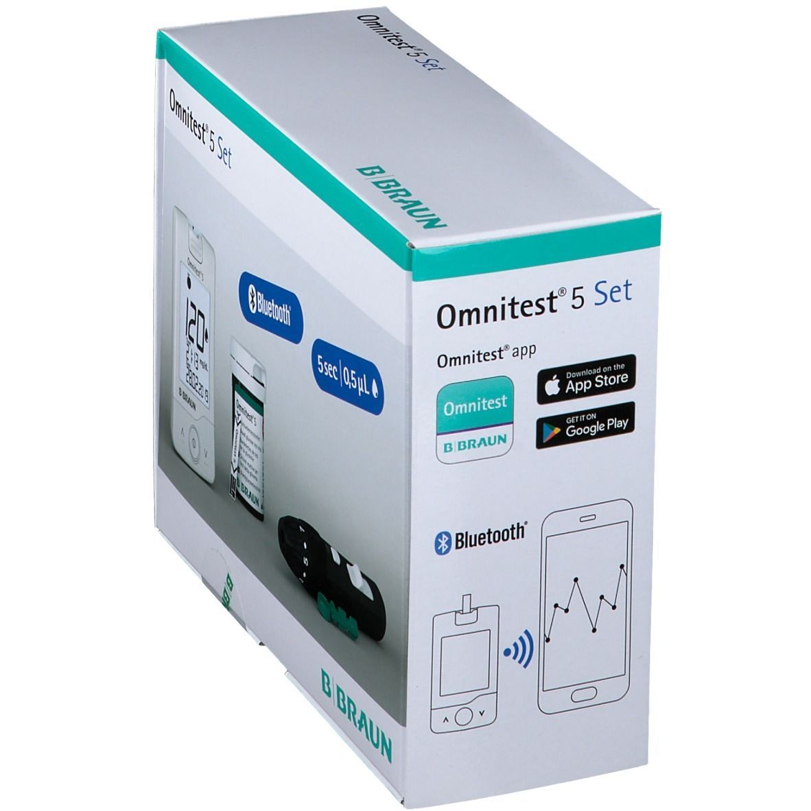 Omnitest® 5 Set mg/dl weiß