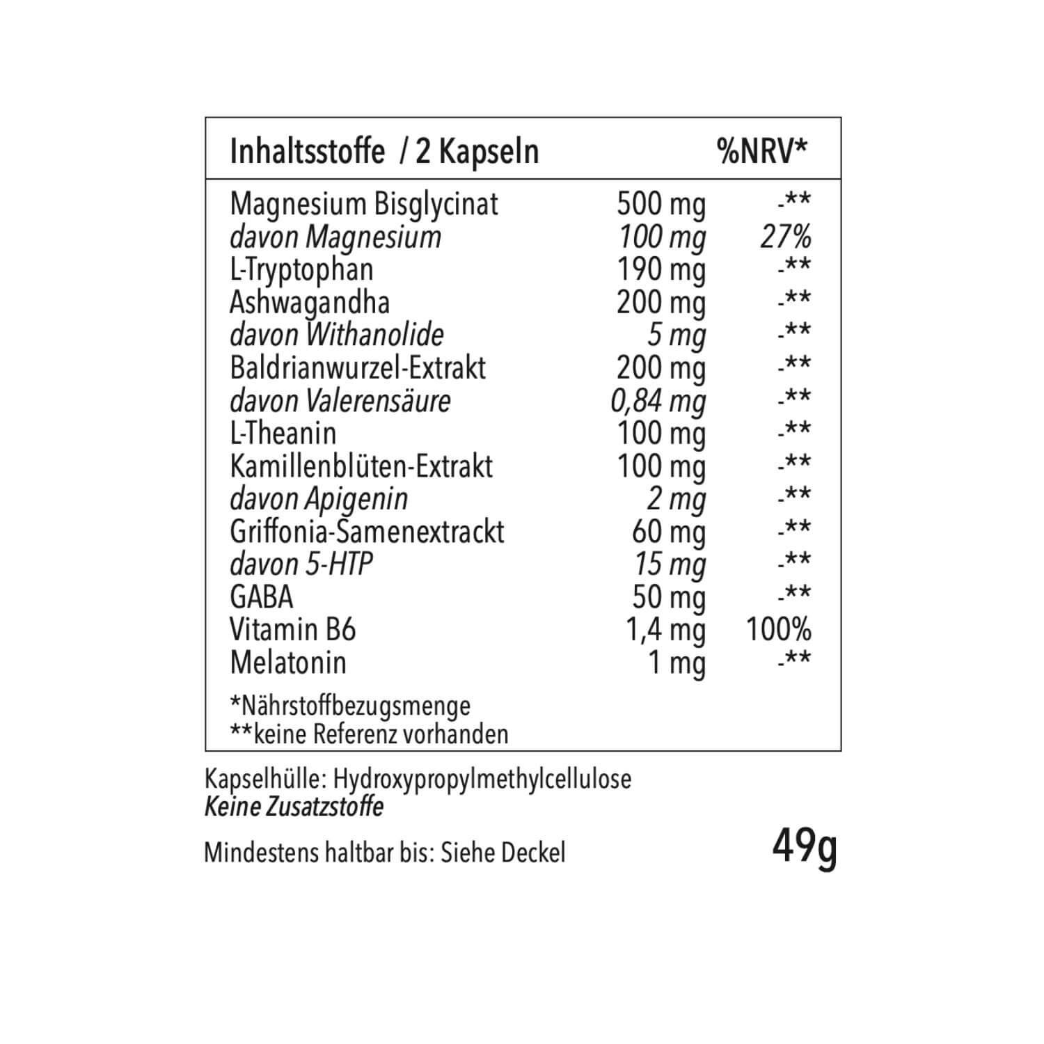 epigenics® Deep Recovery - Schlaf Gut - Nährstoffkomplex Schlaf und Regeneration