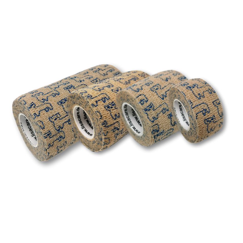 LisaCare Kohäsive Bandagen 2,5-10cm - Alpaka Beige 4 St Bandage(s)