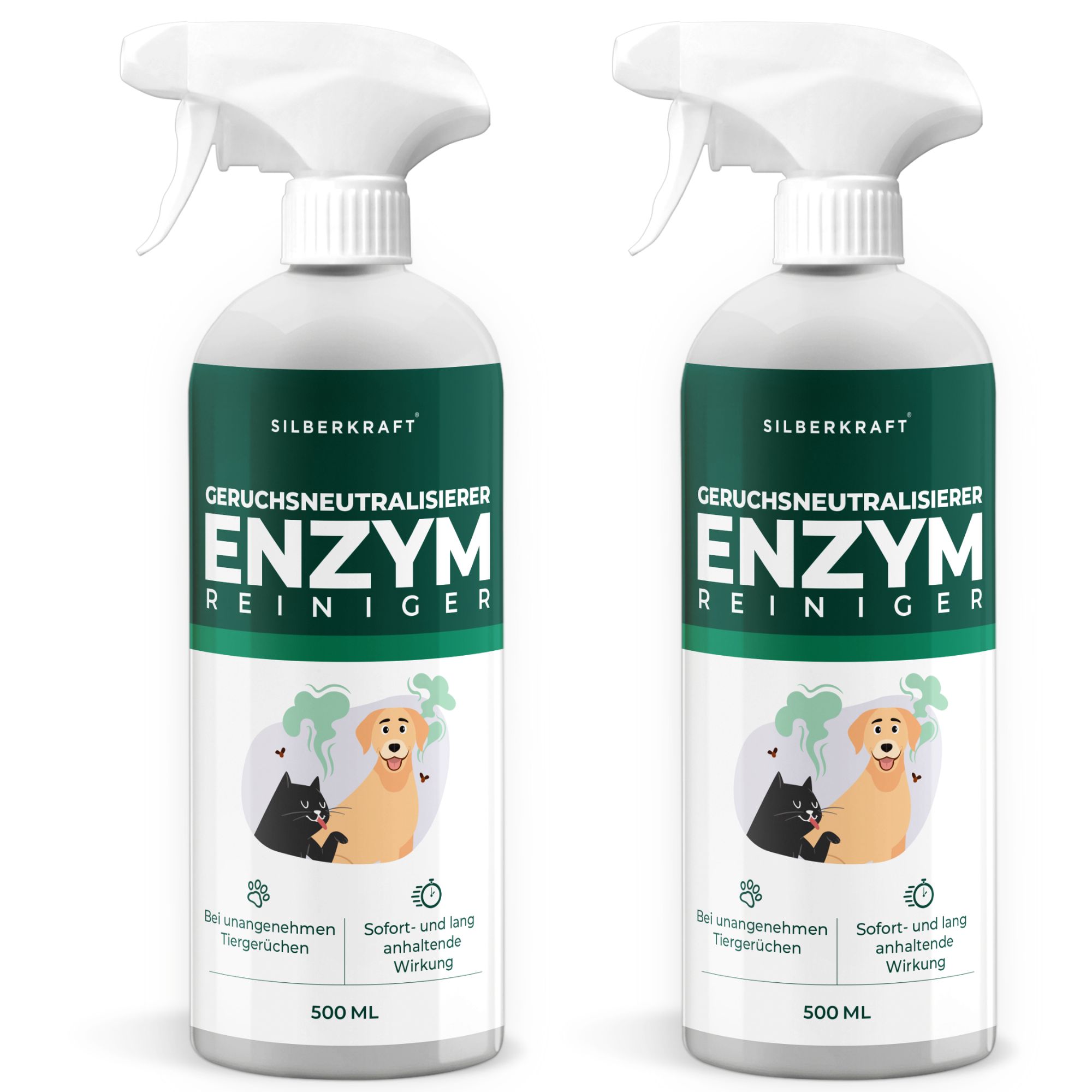 SILBERKRAFT Enzymreiniger Hund & Katze