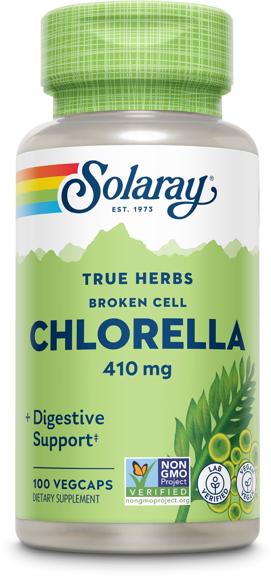 Chlorella 410 mg Solaray Kapseln 100 St