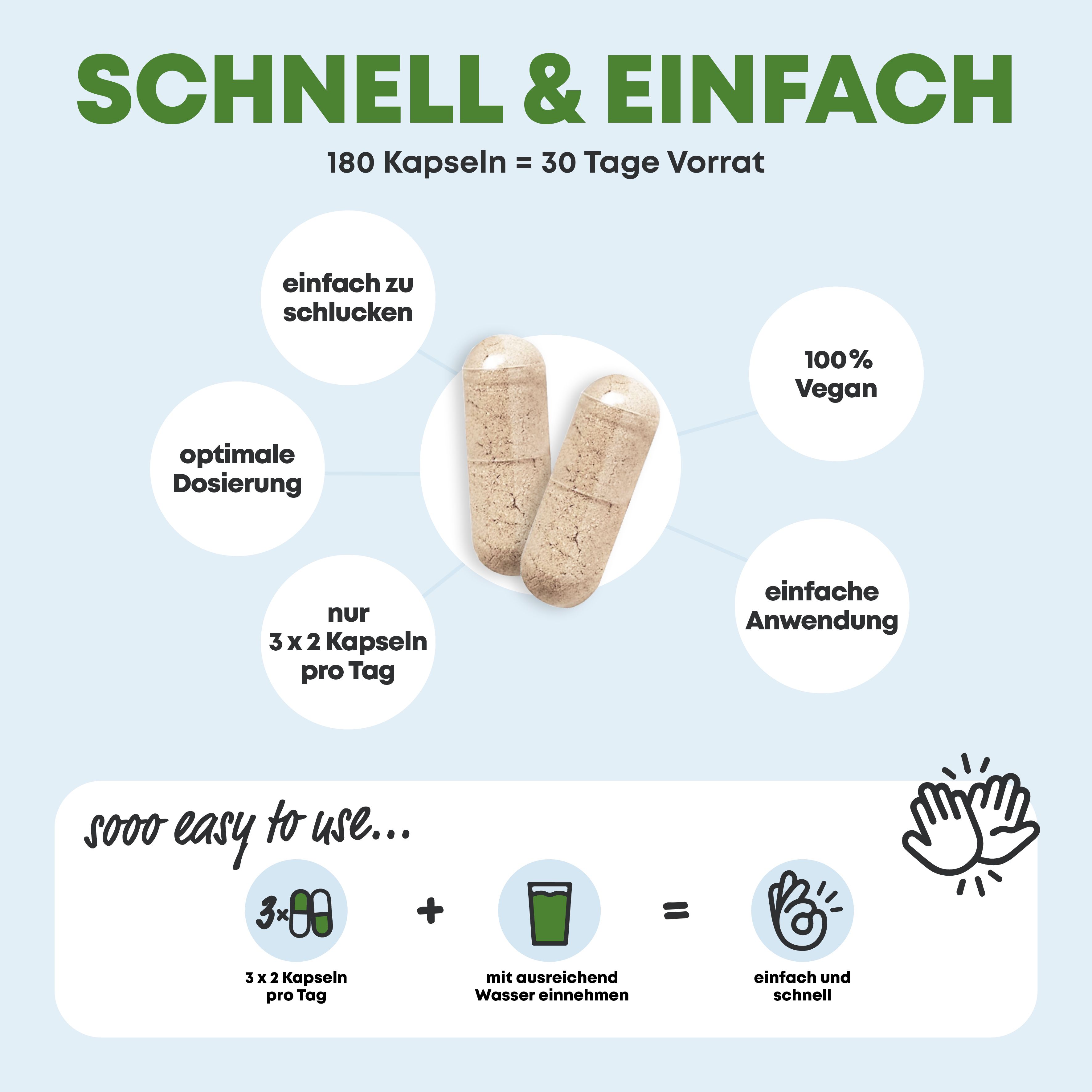 Yes Vegan® Stoffwechsel Kapseln (180 Kapseln) mit Cholin, Zink, L-Carnitin, Chrom, Koffein
