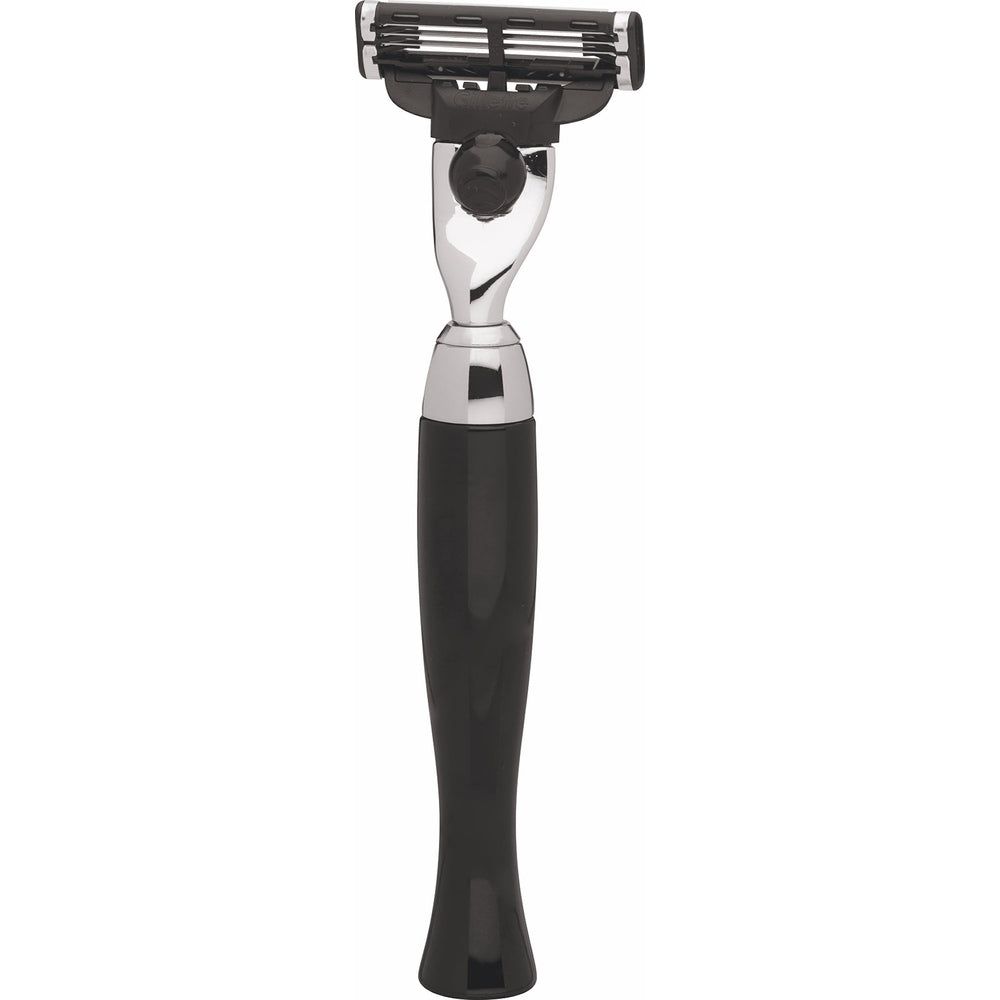 Gillette MACH3 Rasierer mit drei Klingen und schwarzem Griff.
