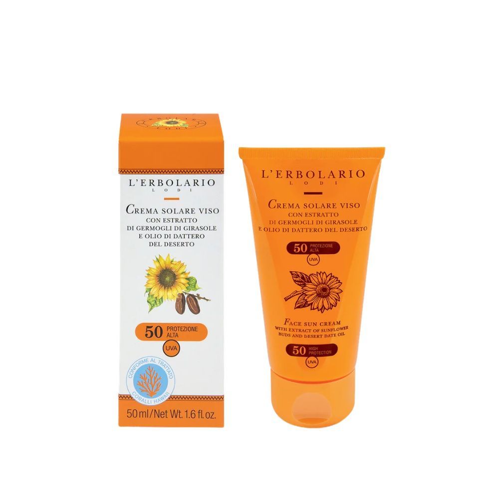 L'erbolario Crema Solare Viso Protezione Alta Spf50 Per Il Viso 50Ml - Immagine 4