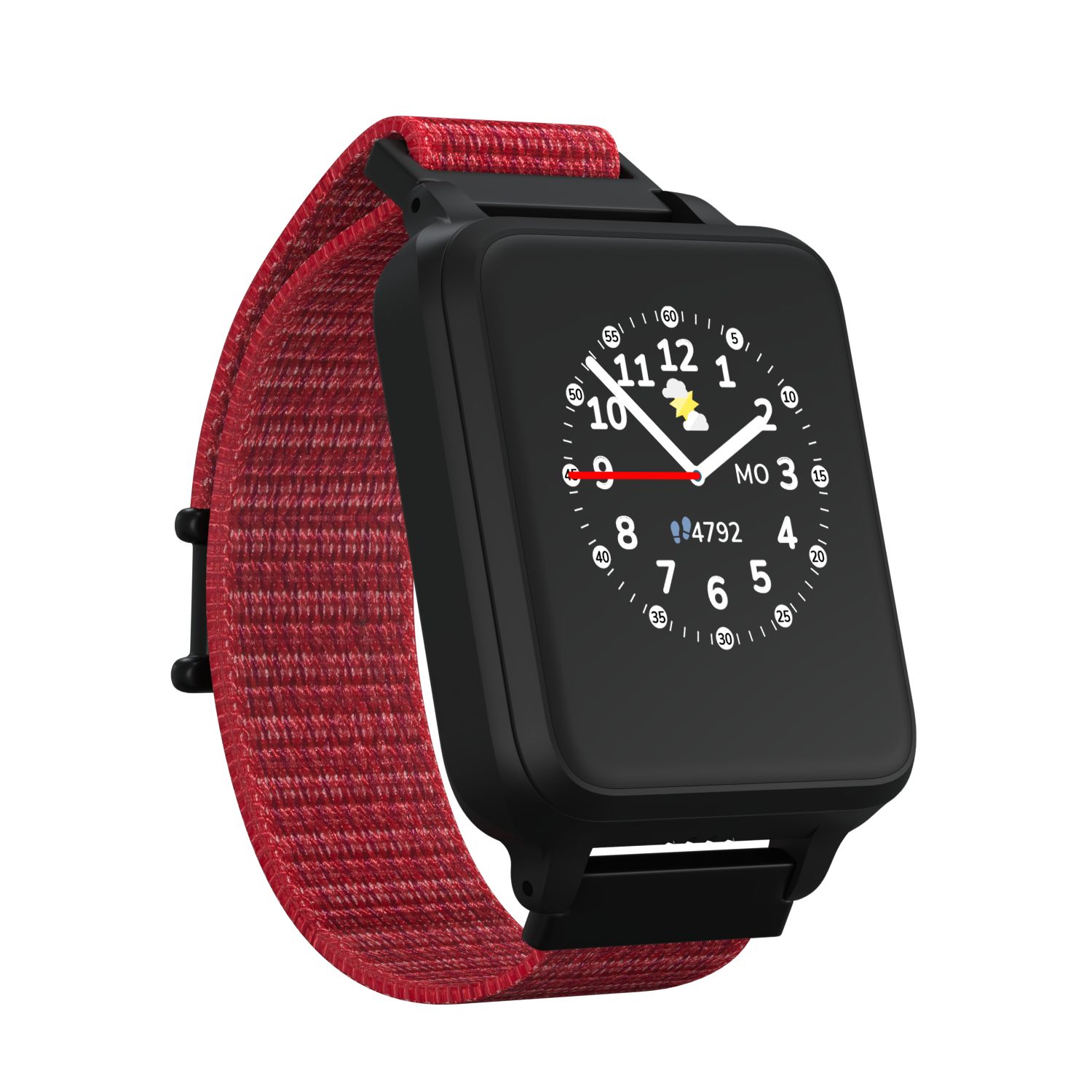 ANIO 5s Kinder Smartwatch Uhr Rot GPS Ortung 6+ Jahre Android LCD Display