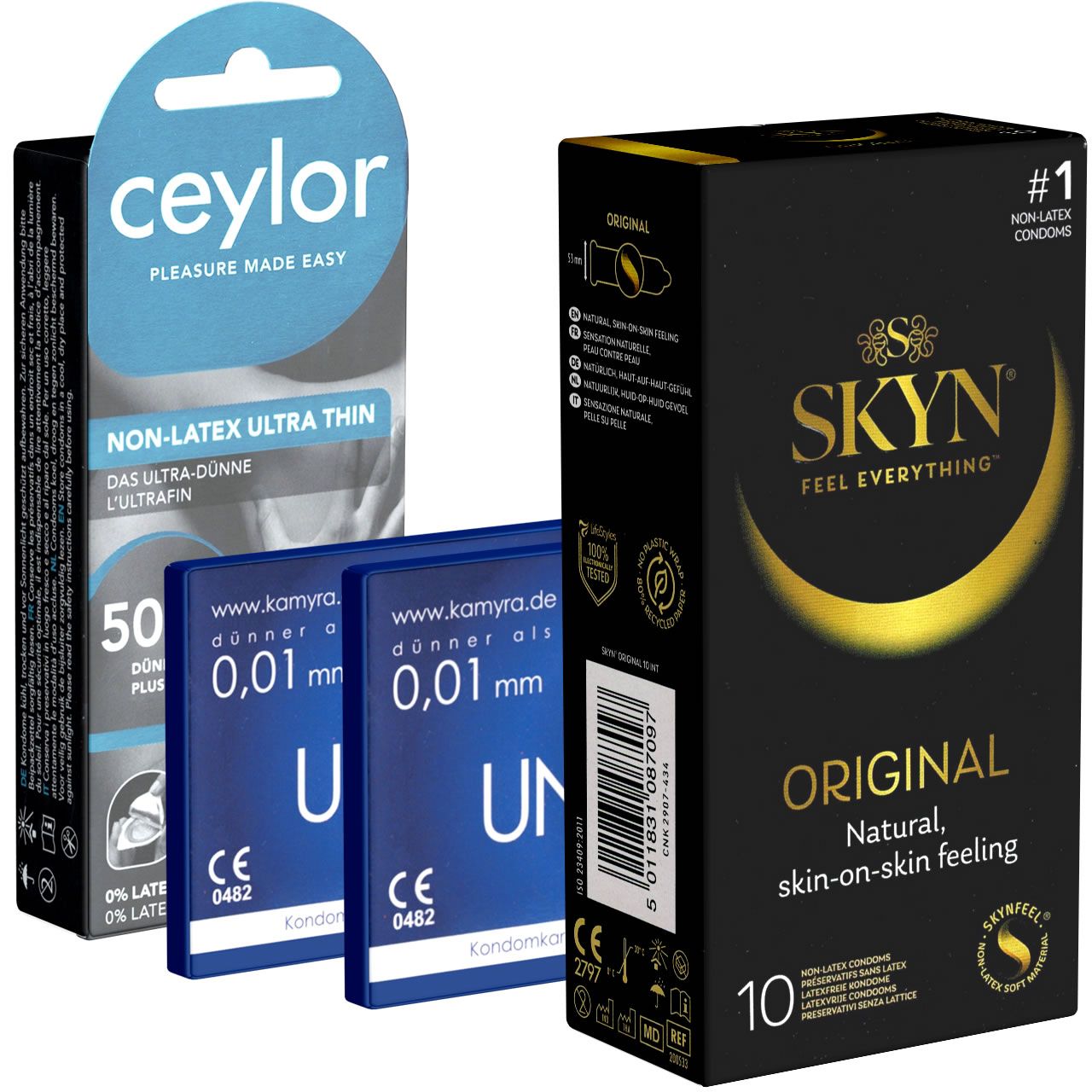 Kondomotheke® Latexfreie Kondome - 3 Sorten-Pack A