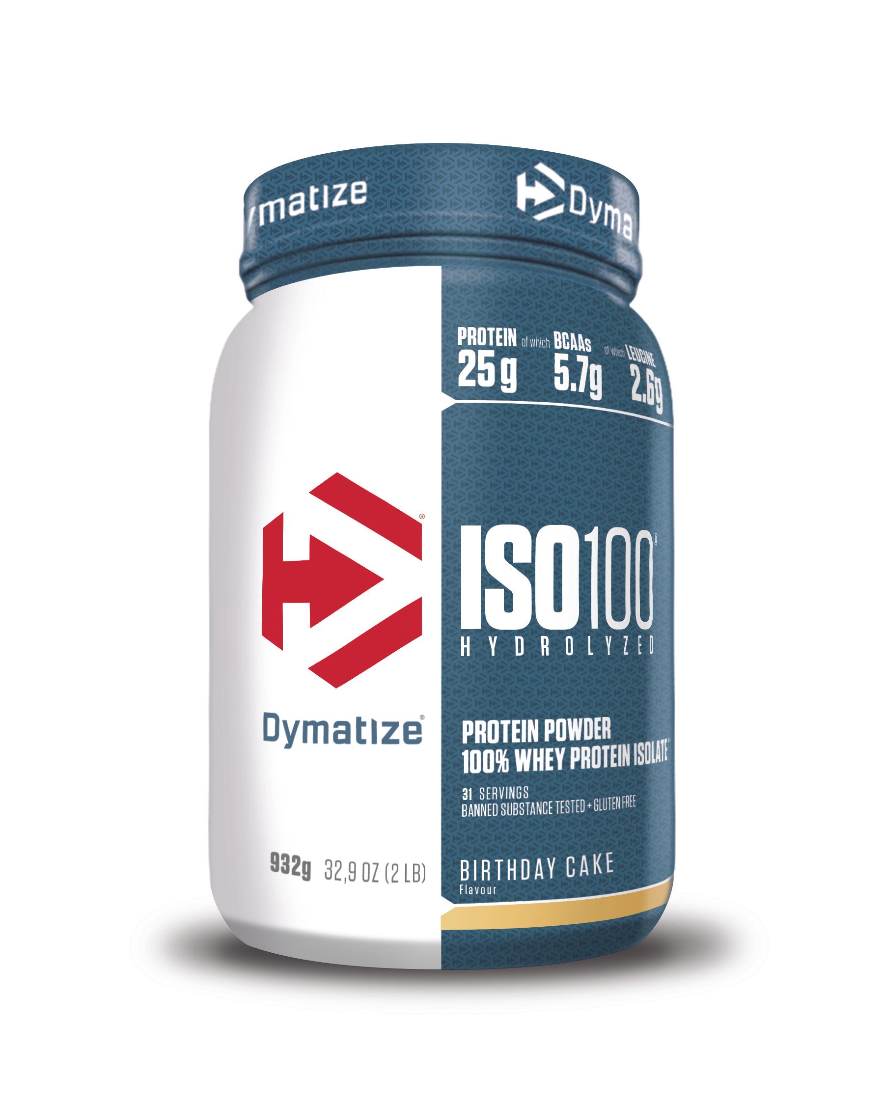 DYMATIZE Whey Protein Pulver Shake Hydrolysat Eiweiß ISO 100 Birthday Cake
